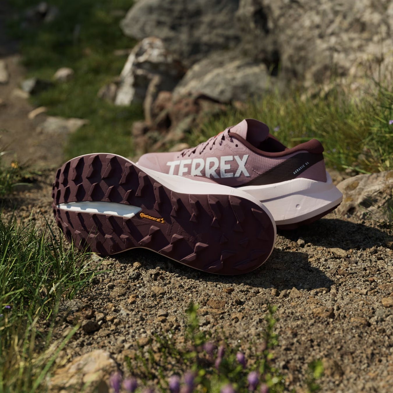 Adidas Terrex Womens Agravic SL Trainer Magic Mauve / Footwear White / Maroon