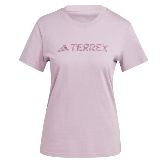 Adidas Terrex Womens Classic Logo T-Shirt Preloved Fig - The Sporting Lodge