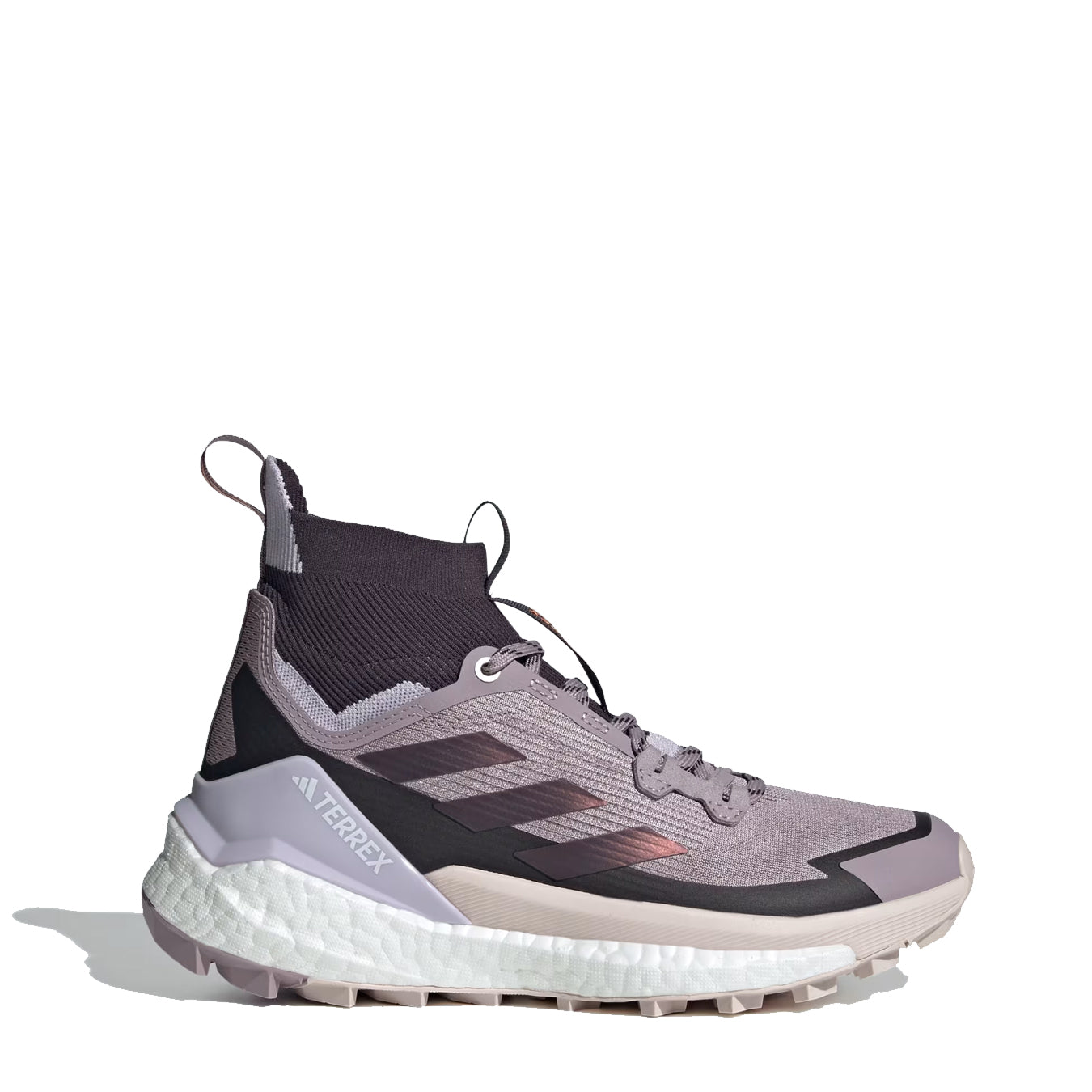 Adidas Terrex Womens Free Hiker 2.0 Hiking Shoes Preloved Fig / Aurora Black / Silver Dawn - The Sporting Lodge