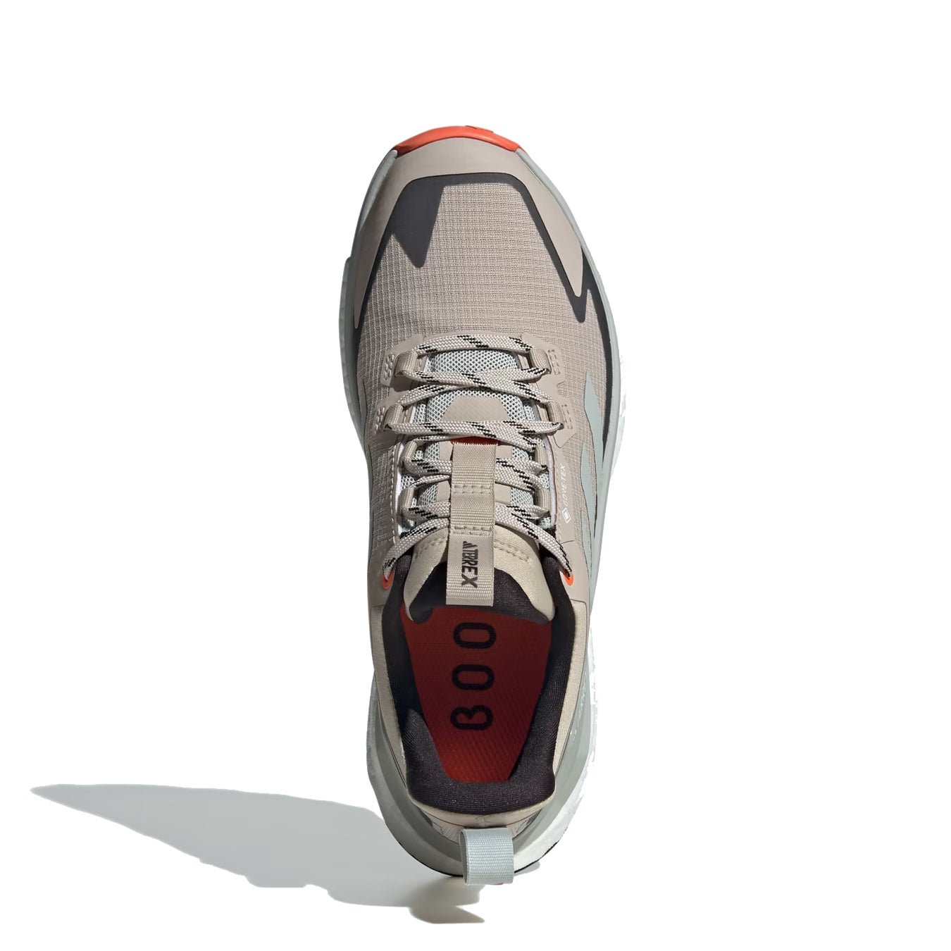 Adidas Terrex Womens Free Hiker 2.0 Low Gore - Tex Wonder Beige / Core Black / Semi Impact Orange - The Sporting Lodge