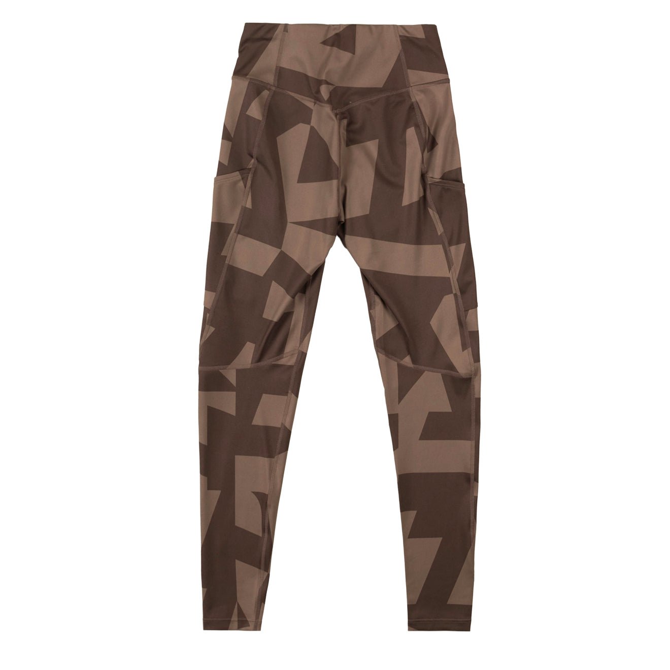 Adidas Terrex Womens MT Tights Aop Trace Brown / Earth Strata - The Sporting Lodge