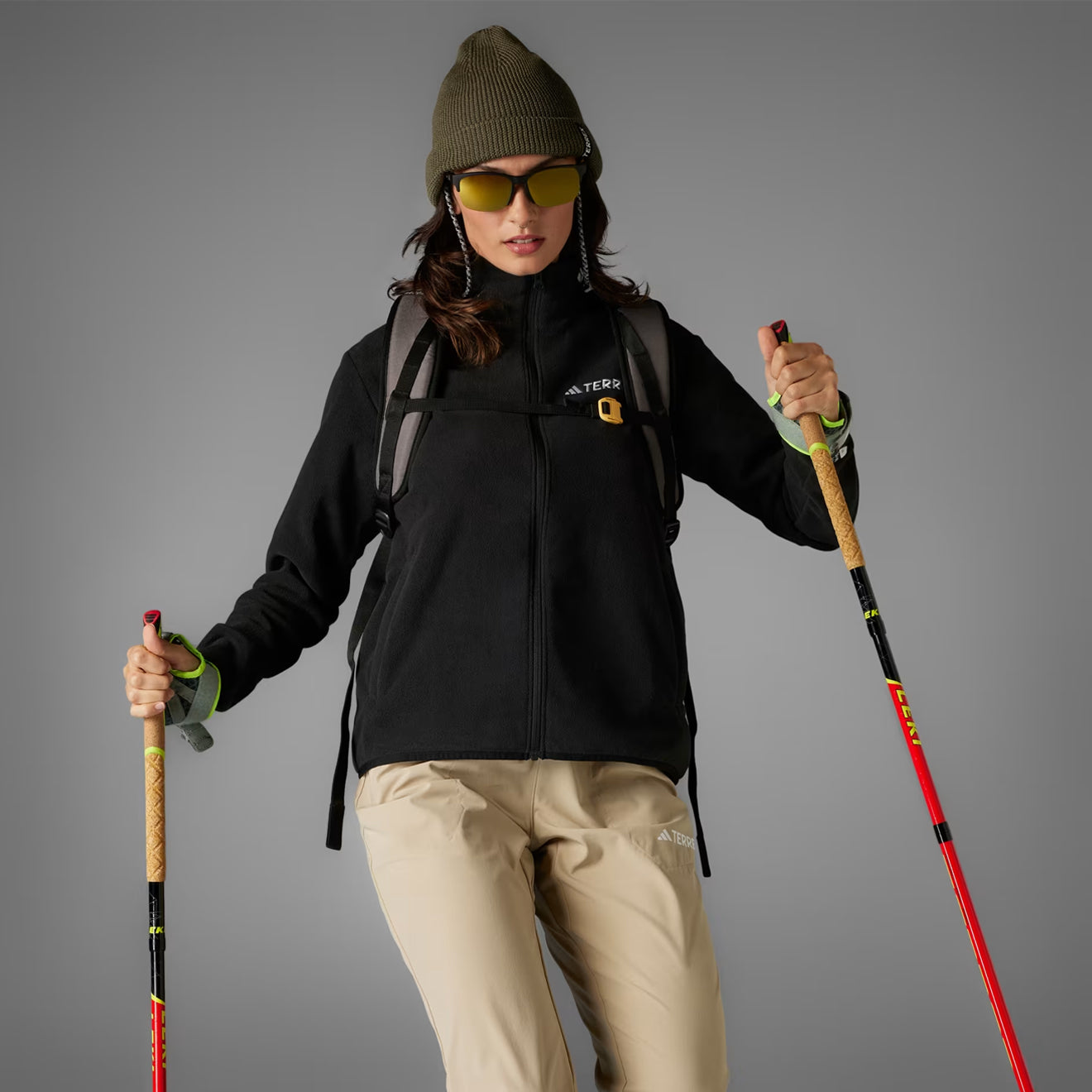 Adidas Terrex Womens Multi Essentials Full-Zip Fleece Jacket Black - The Sporting Lodge