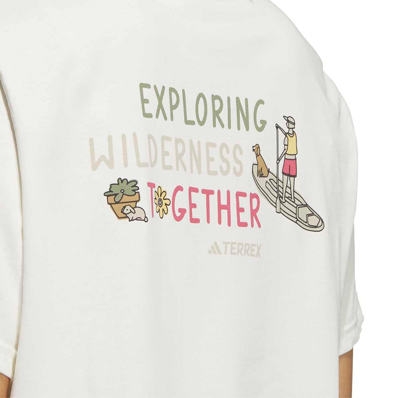 Adidas Terrex Womens Multi Graphic S/S T-Shirt Off White - The Sporting Lodge