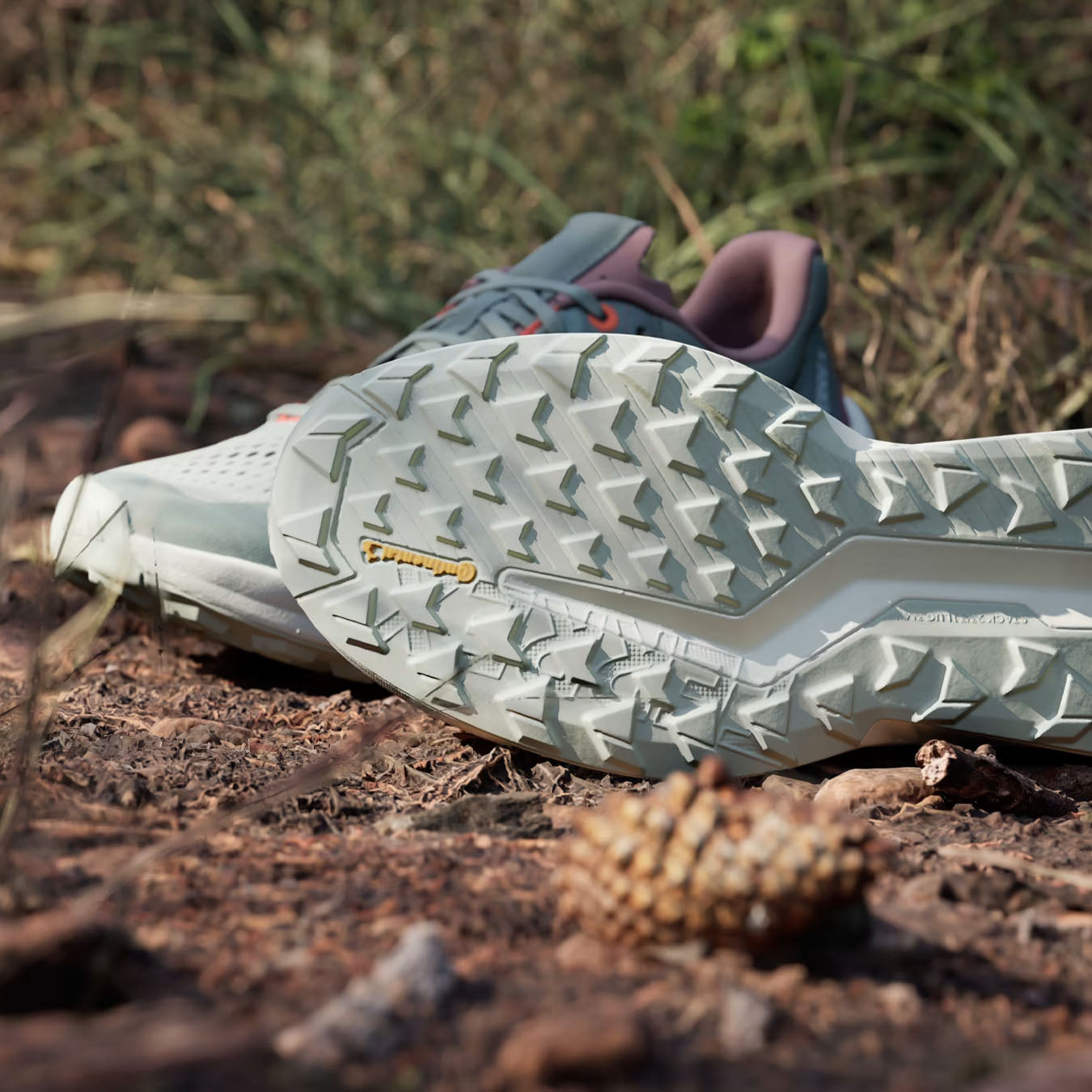 Adidas Terrex Womens Soulstride Flow Trail Running Shoe Linen Green / Off White / Silver Green - The Sporting Lodge