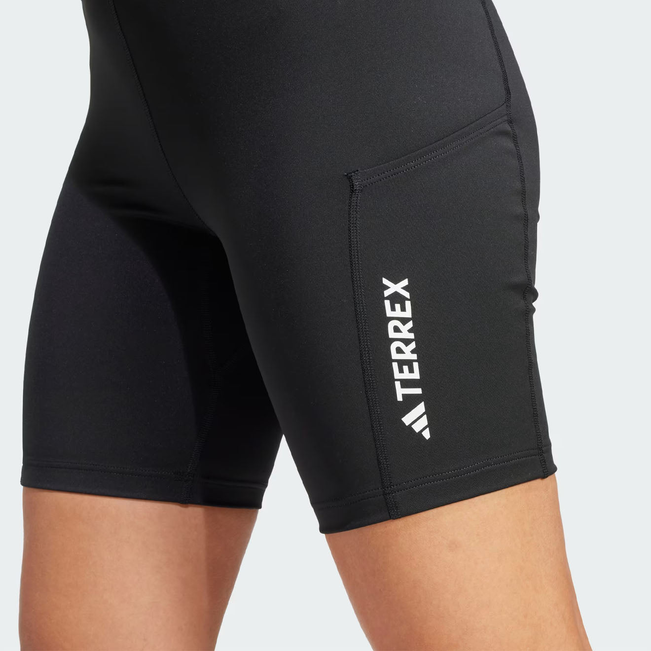 Adidas Terrex Womens WMT 8In Tight Short Black - The Sporting Lodge
