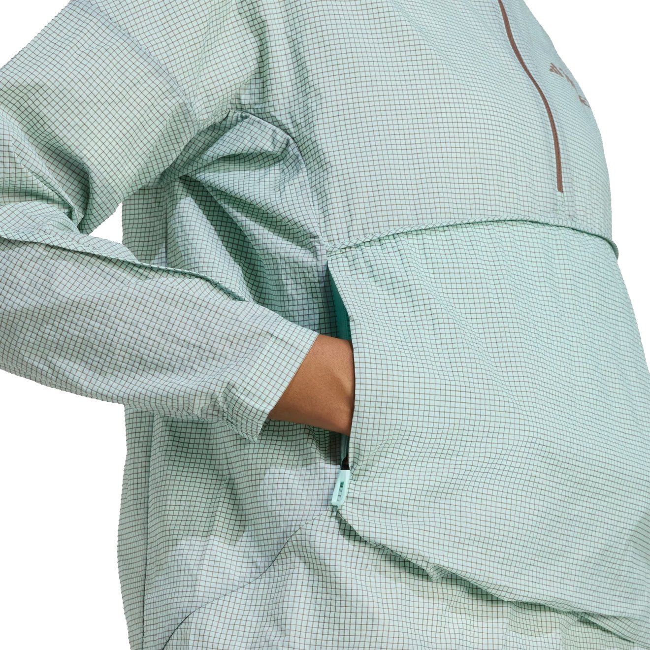 Adidas Terrex Womens Xploric Wind Anorak Semi Flash Aqua - The Sporting Lodge