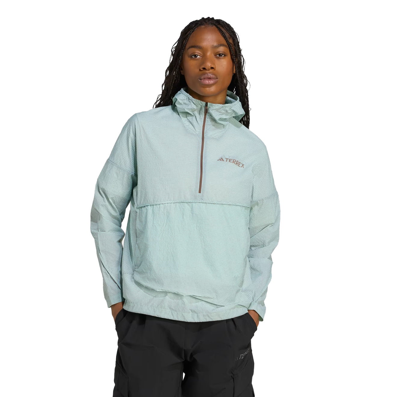 Adidas Terrex Womens Xploric Wind Anorak Semi Flash Aqua