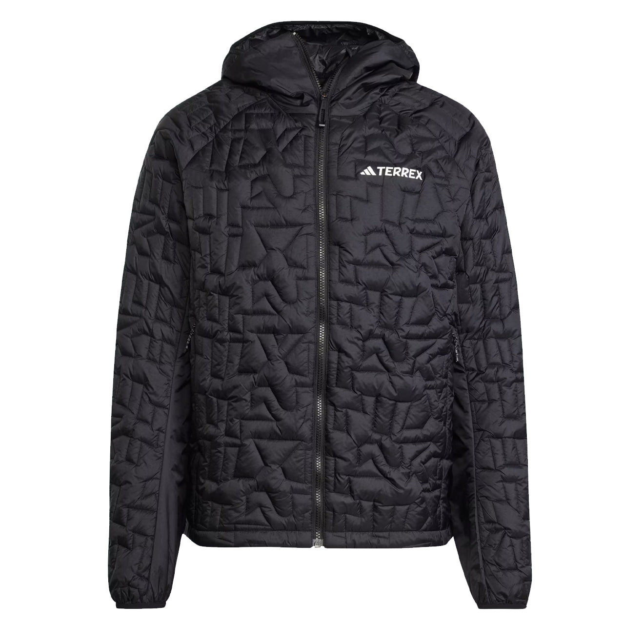 Adidas Terrex Xperior Primaloft Loose Fill Insulated Hooded Jacket Black - The Sporting Lodge