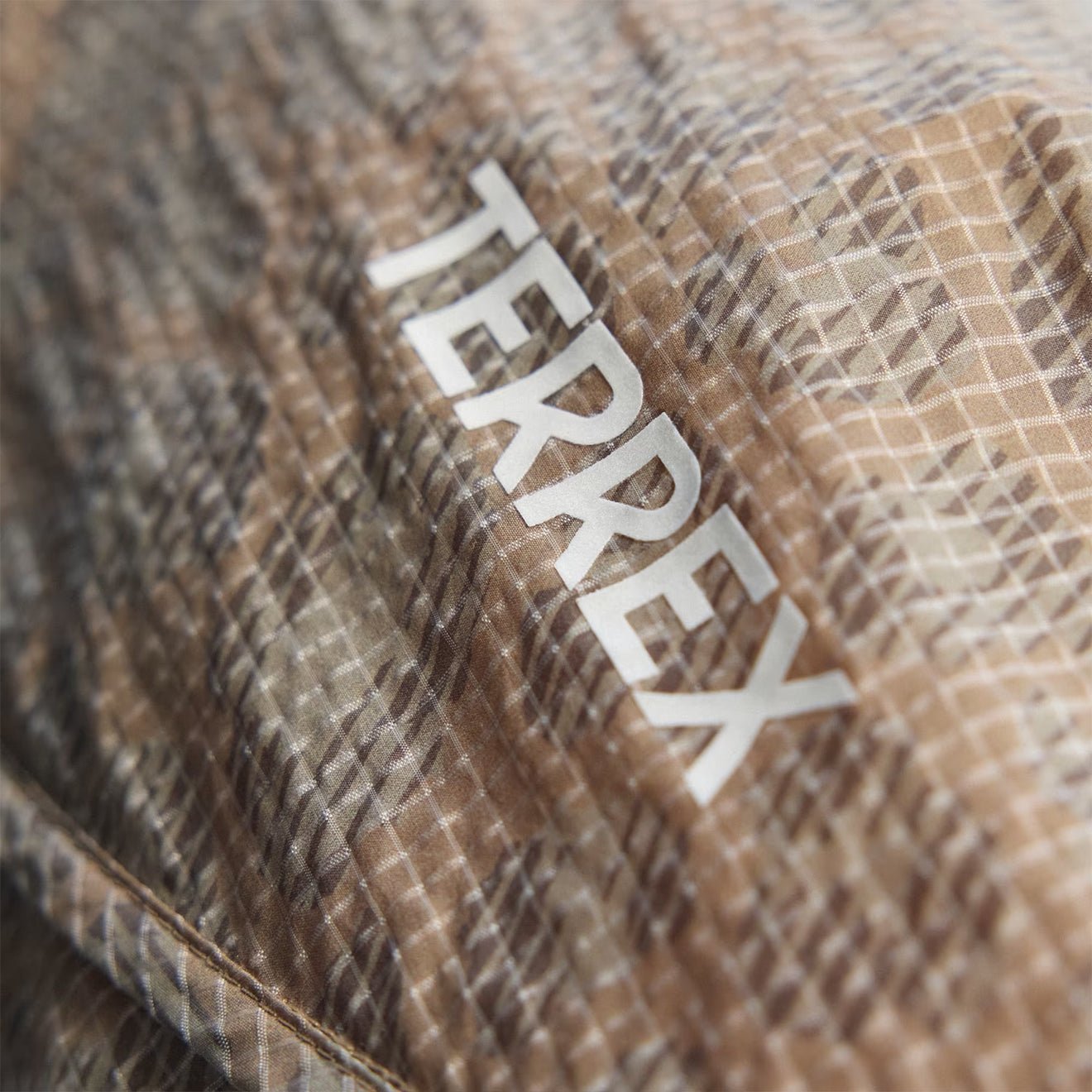 Adidas Terrex Xploric Clima365 Printed Wind Anorak Jacket Blanch Cargo / Cardboard / Brown Oxide - The Sporting Lodge