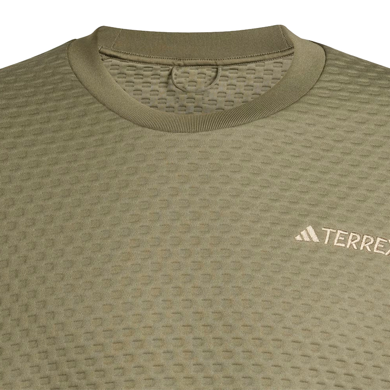 Adidas Terrex Xploric Crewneck Sweatshirt Olive Strata - The Sporting Lodge