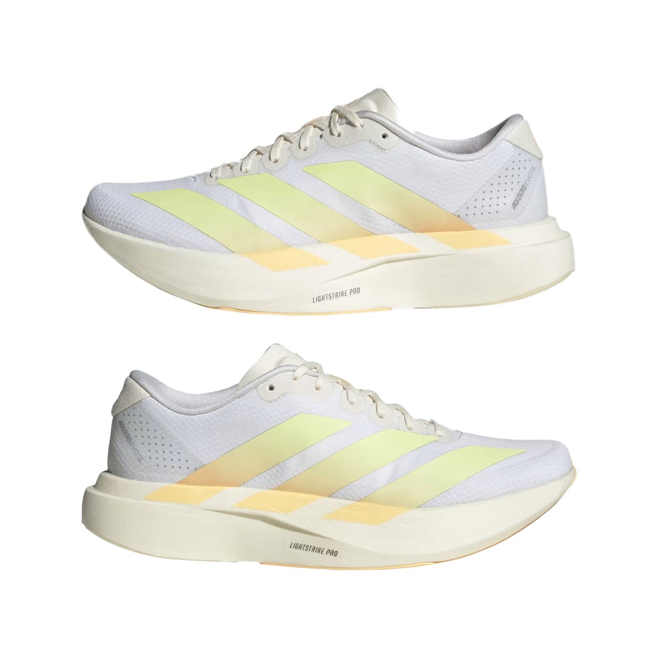 Adidas Womens Adizero Evo SL Woven Trainer Footwear White / Ice Tangerine / Off White