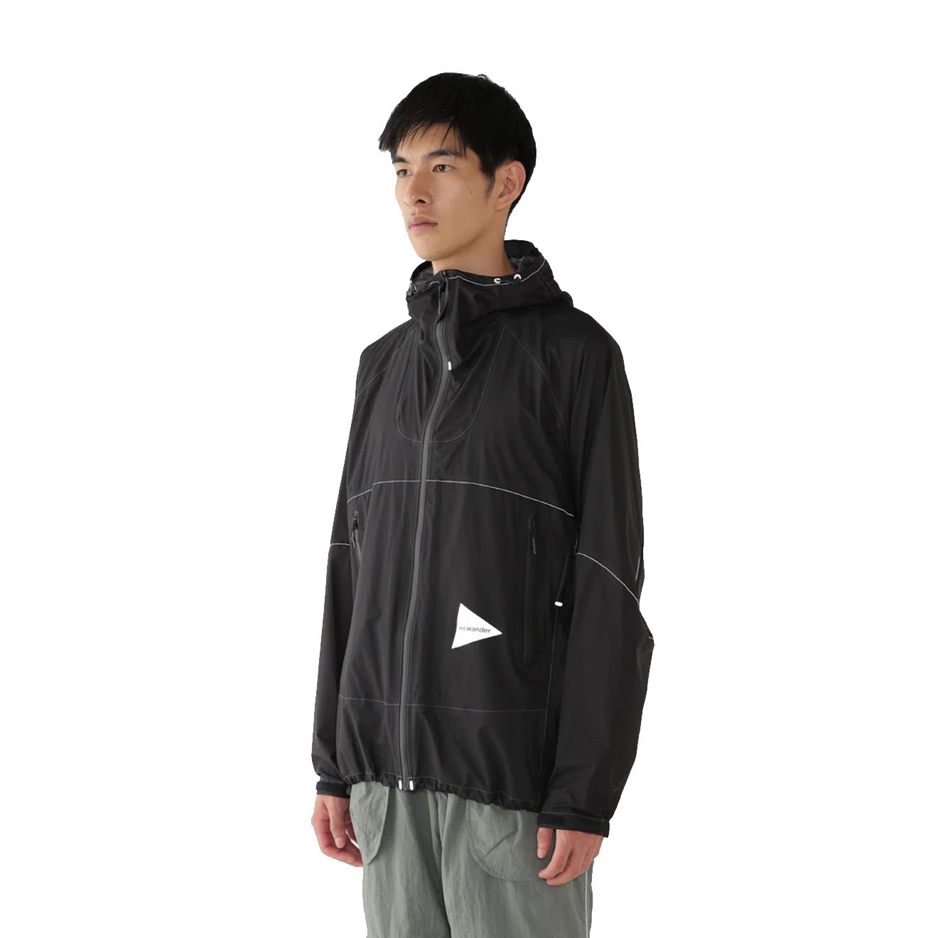 And Wander 3L UL Rain Jacket Black - The Sporting Lodge