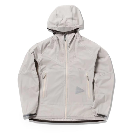 And Wander 3L UL Rain Jacket Light Gray - The Sporting Lodge