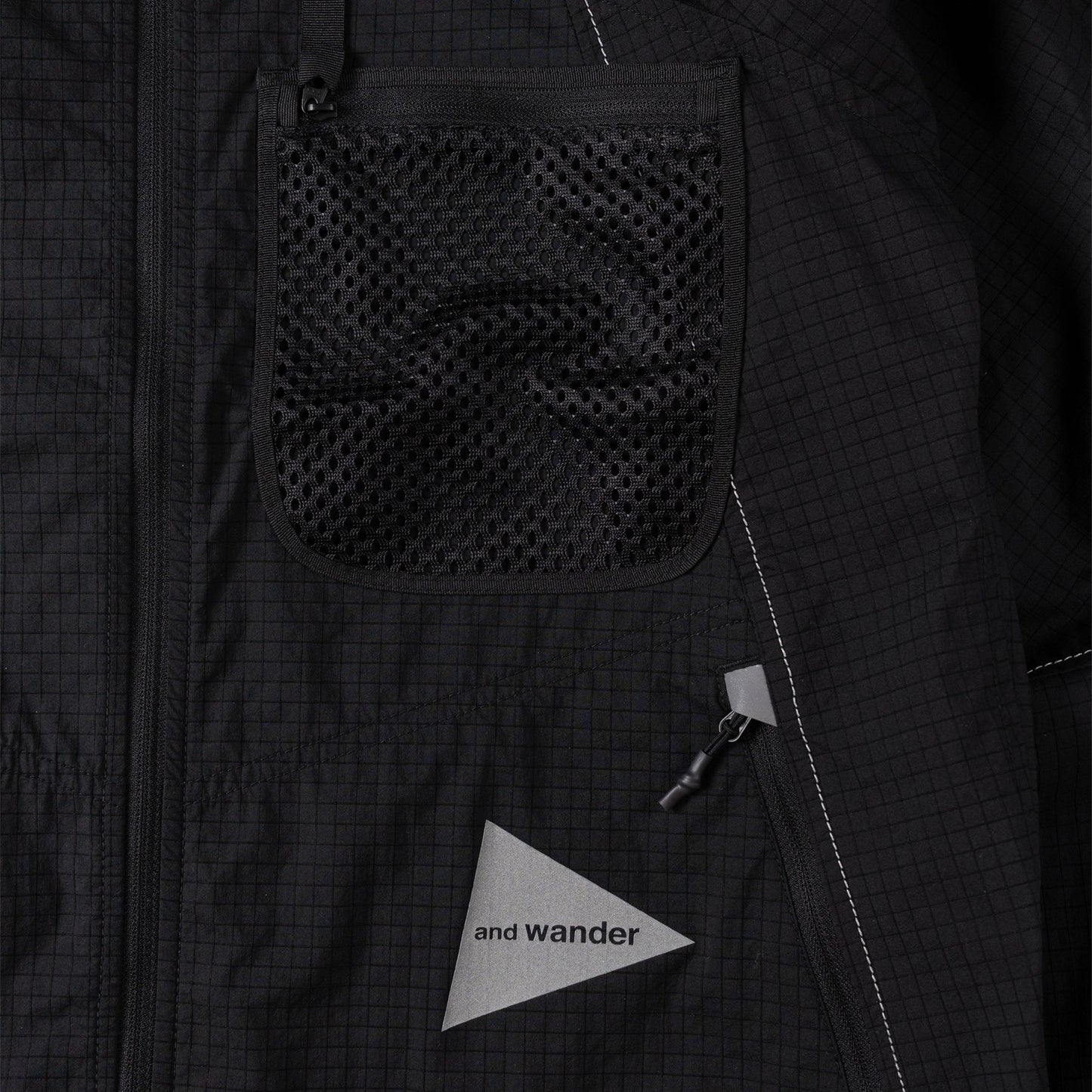 And Wander Breath Rip Hoodie Black - The Sporting Lodge