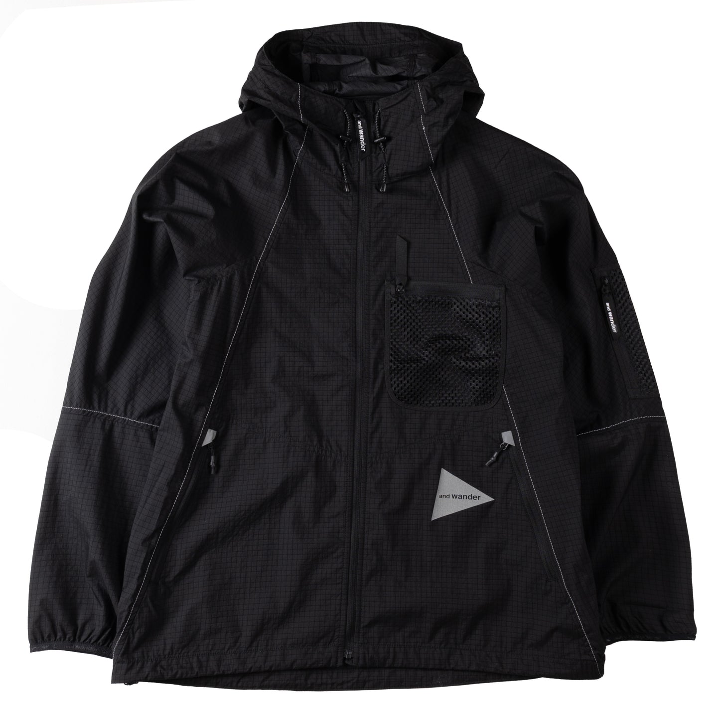 And Wander Breath Rip Hoodie Black