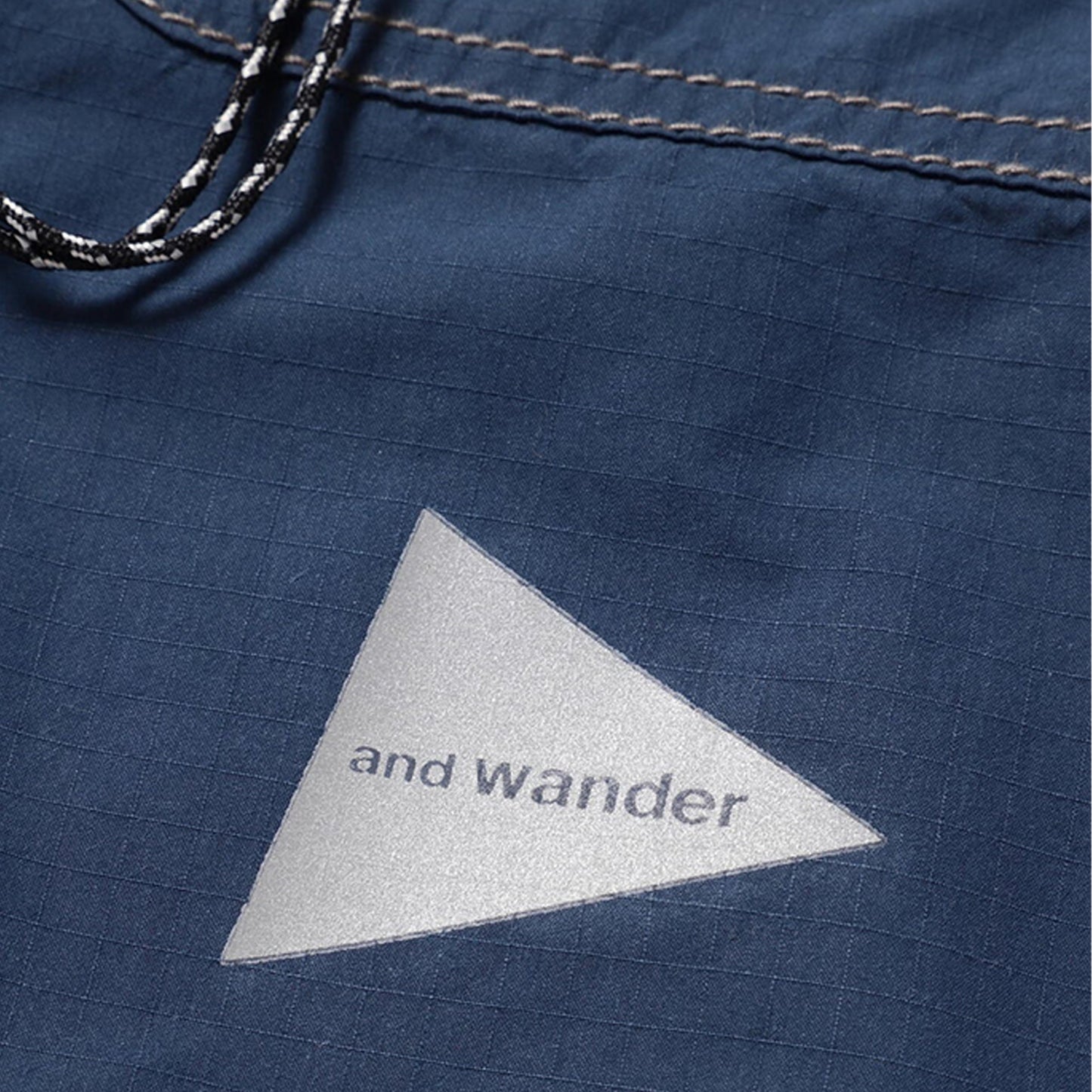 And Wander Cordura Cotton Rip Shirt Jacket Blue - The Sporting Lodge