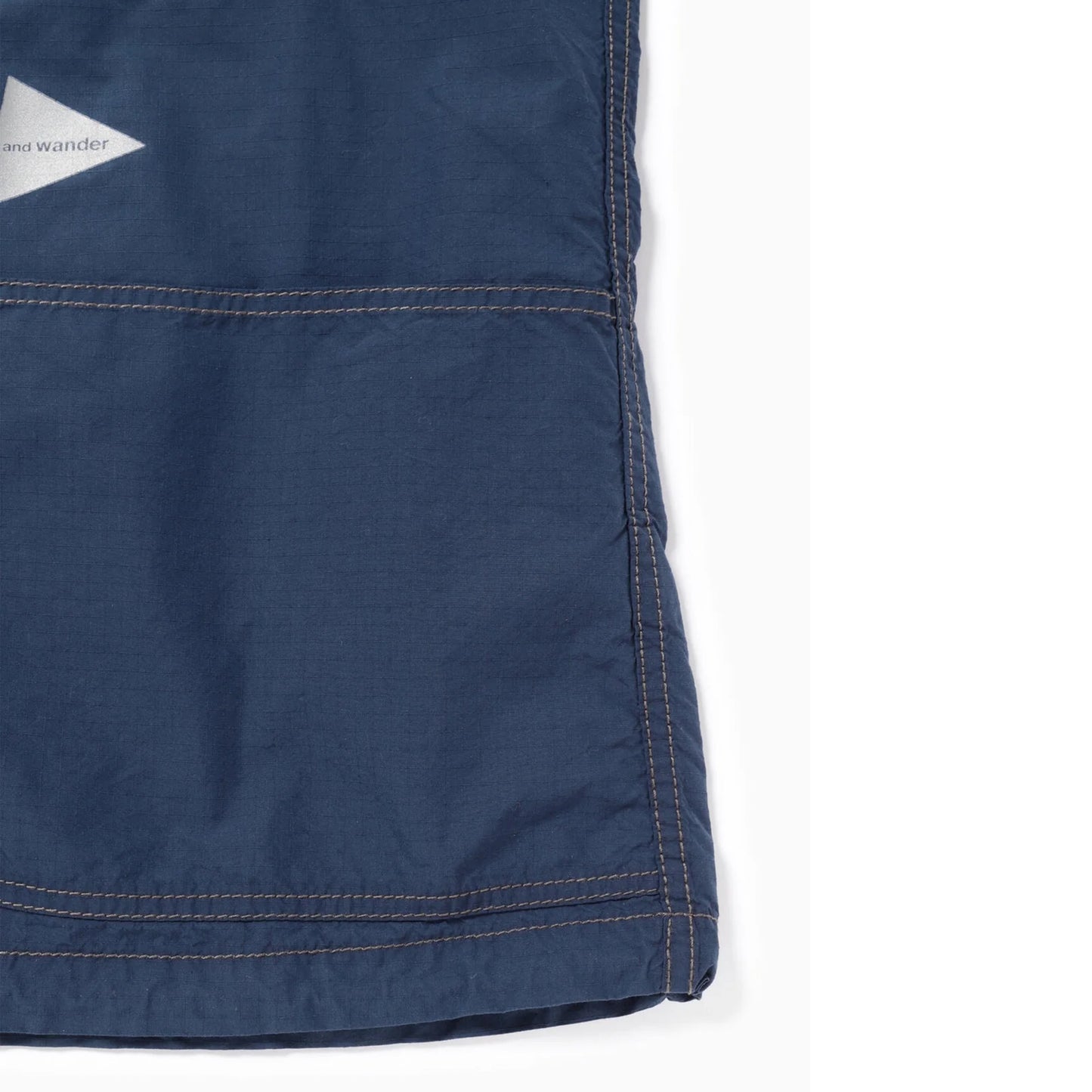 And Wander Cordura Cotton Rip Shirt Jacket Blue - The Sporting Lodge