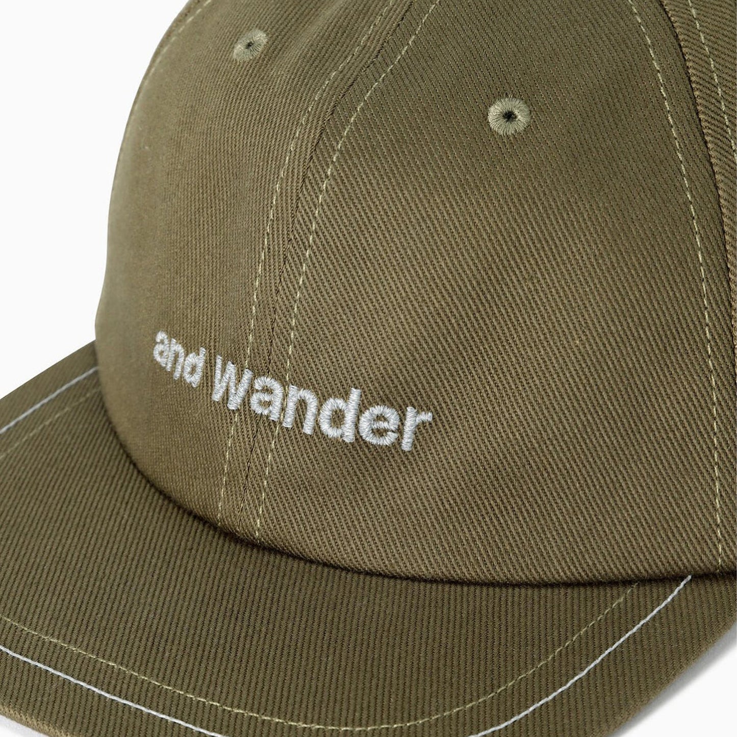 And Wander Cotton Twill Cap Khaki - The Sporting Lodge