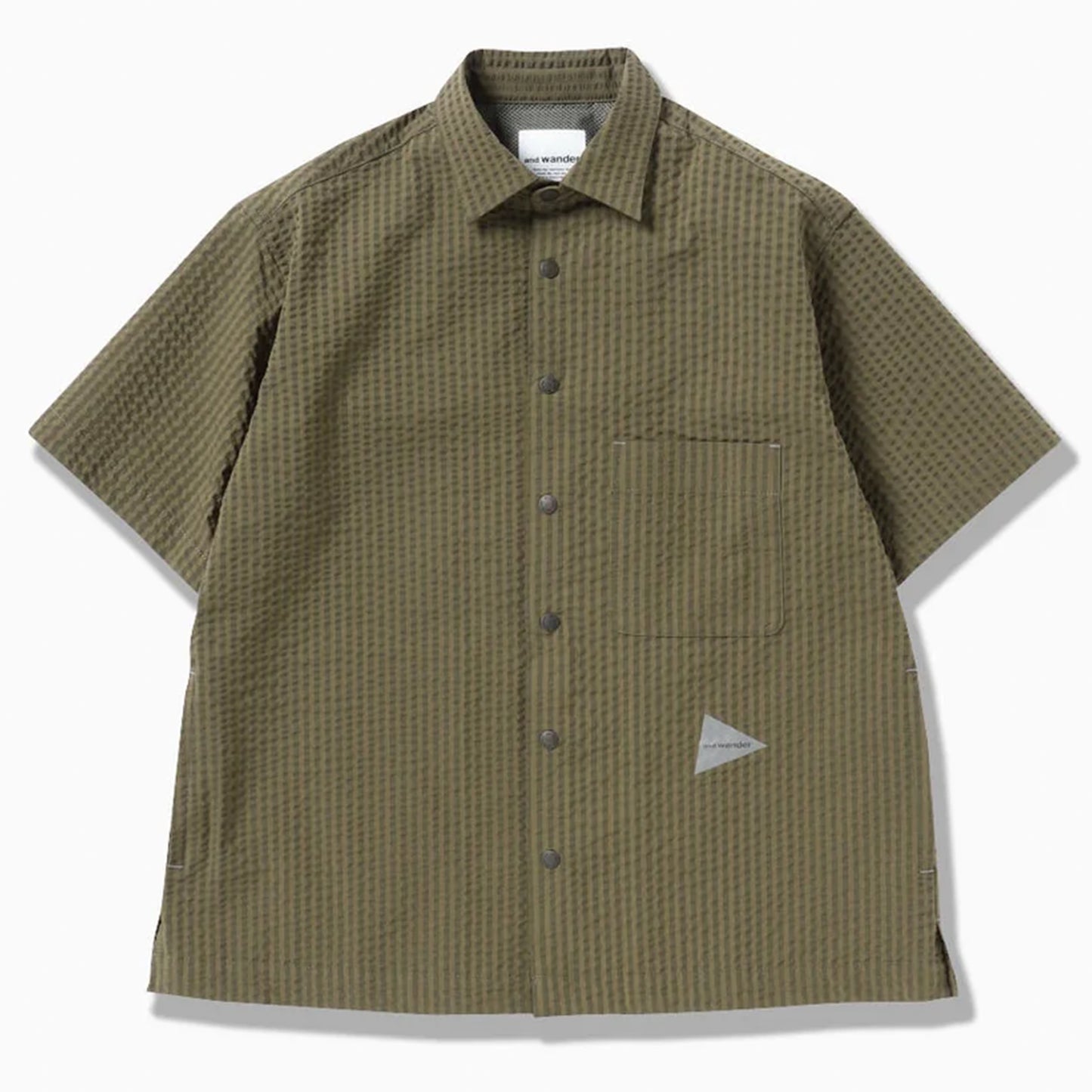 And Wander Dry Soft Seersucker S/S Shirt Beige - The Sporting Lodge