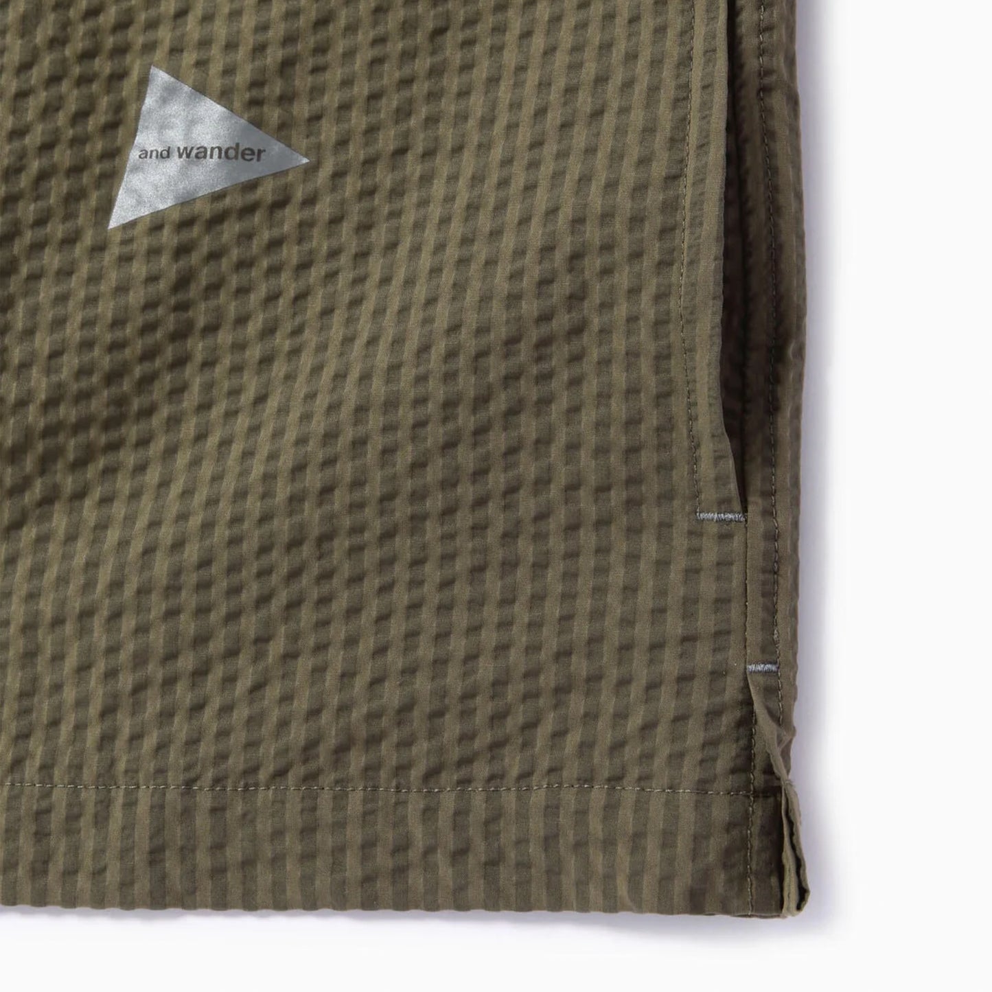 And Wander Dry Soft Seersucker S/S Shirt Beige - The Sporting Lodge