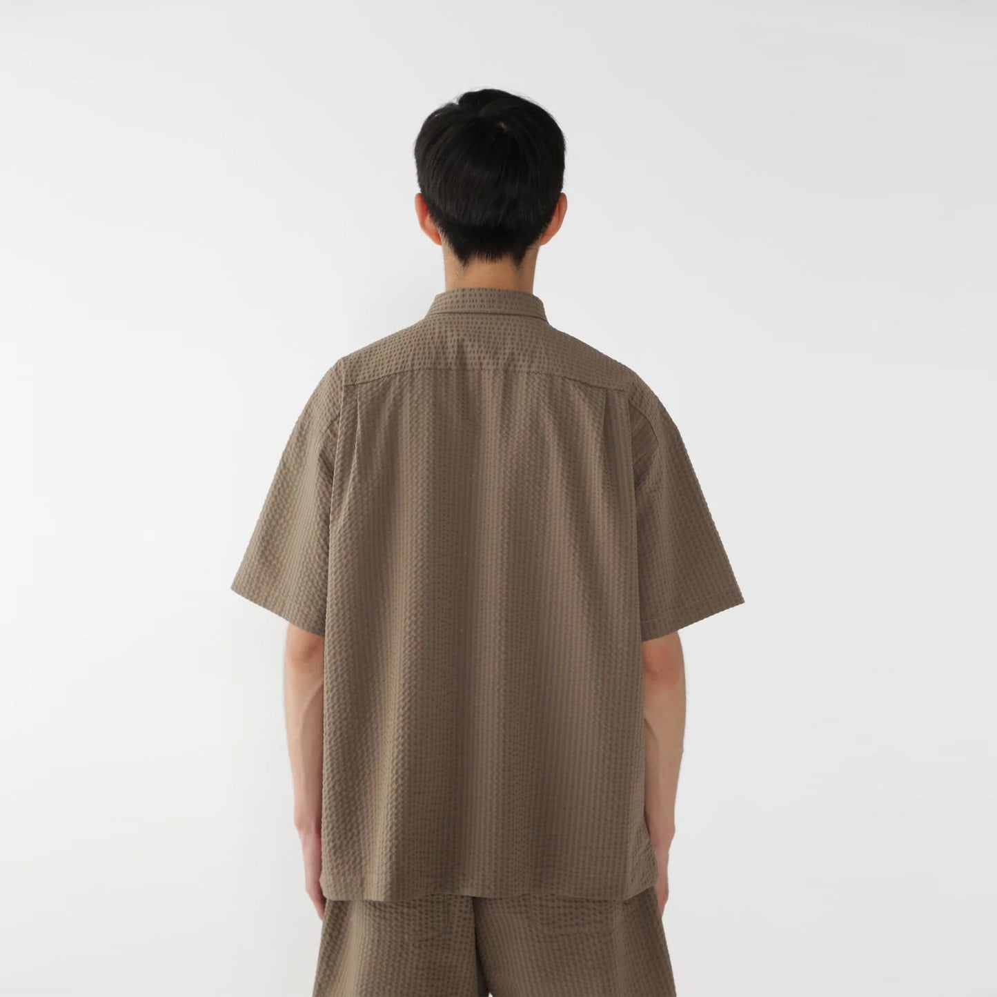 And Wander Dry Soft Seersucker S/S Shirt Beige - The Sporting Lodge
