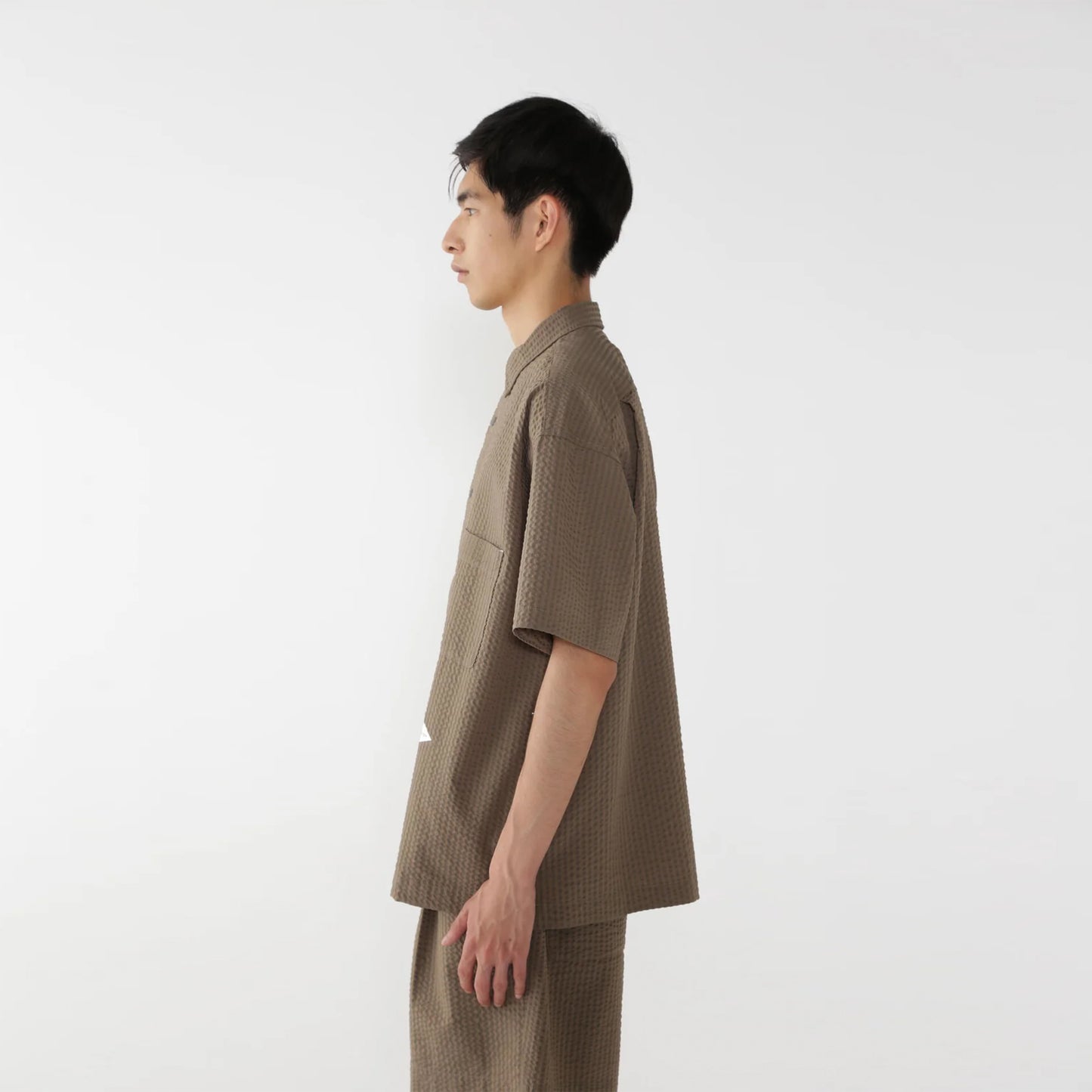 And Wander Dry Soft Seersucker S/S Shirt Beige - The Sporting Lodge