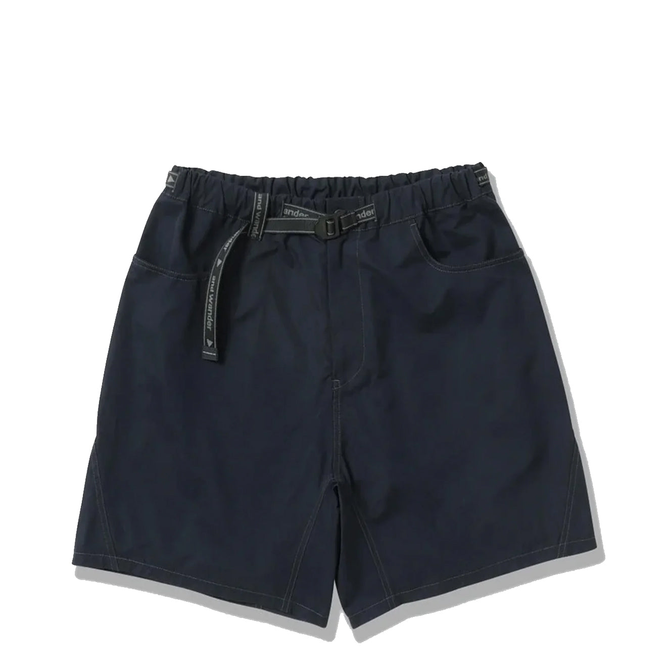 And Wander High Count Cloth Short Pants Navy - The Sporting Lodge