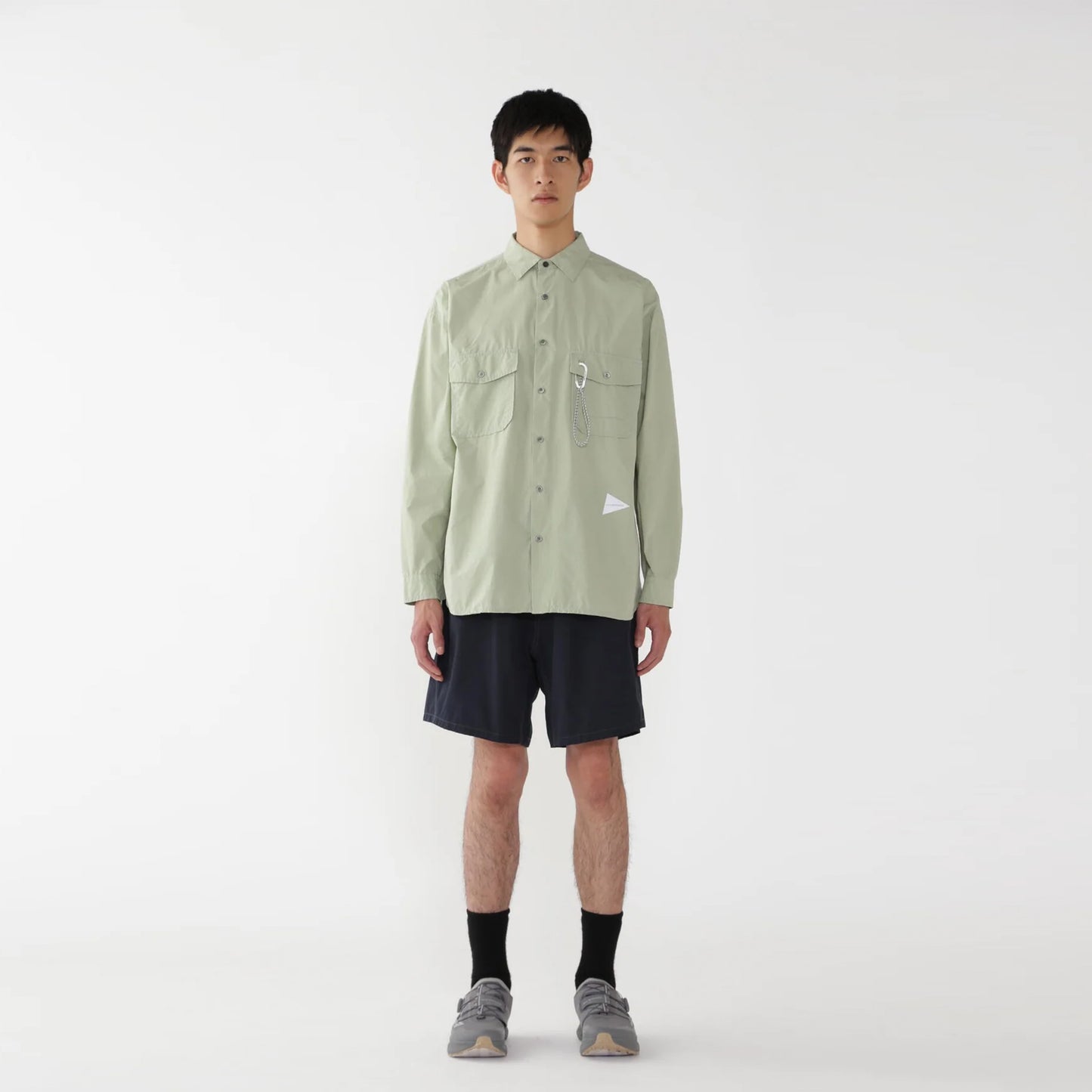 And Wander High Count Cloth Short Pants Navy - The Sporting Lodge