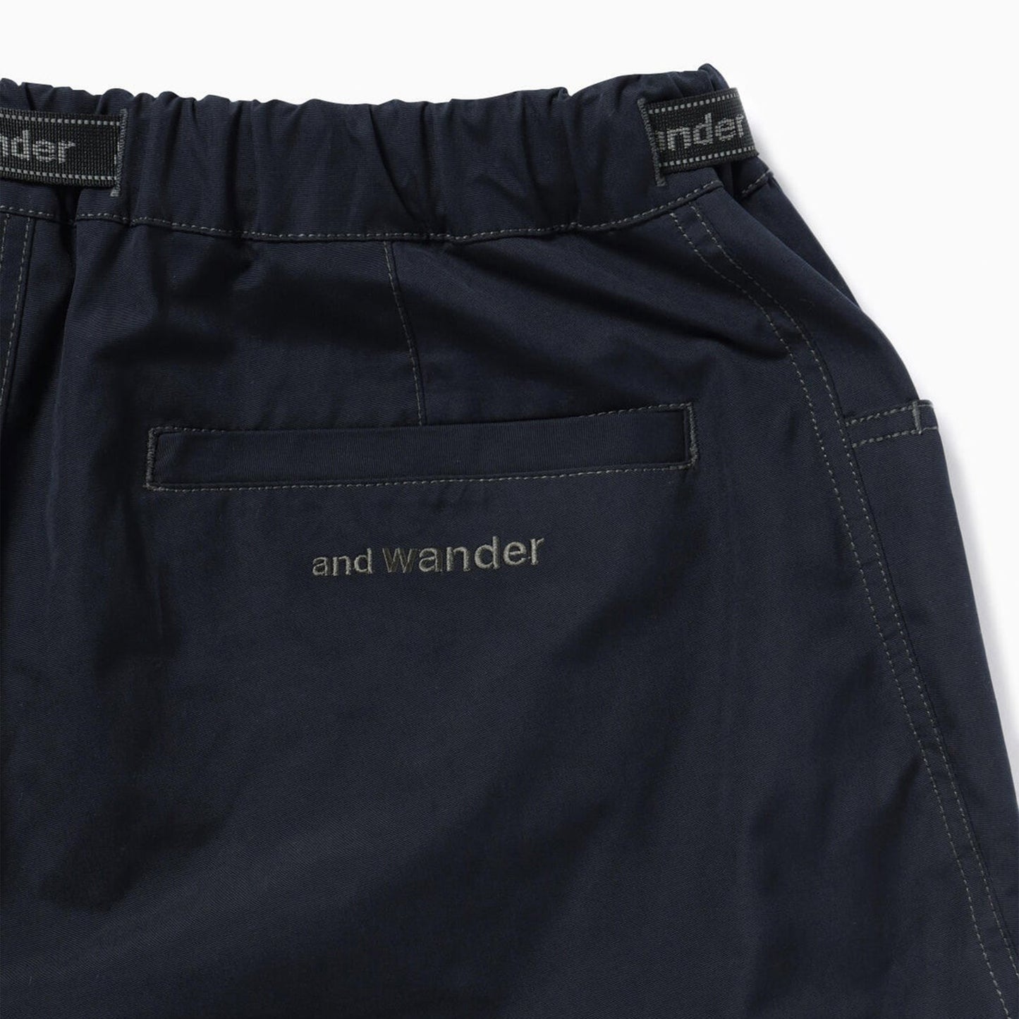 And Wander High Count Cloth Short Pants Navy - The Sporting Lodge
