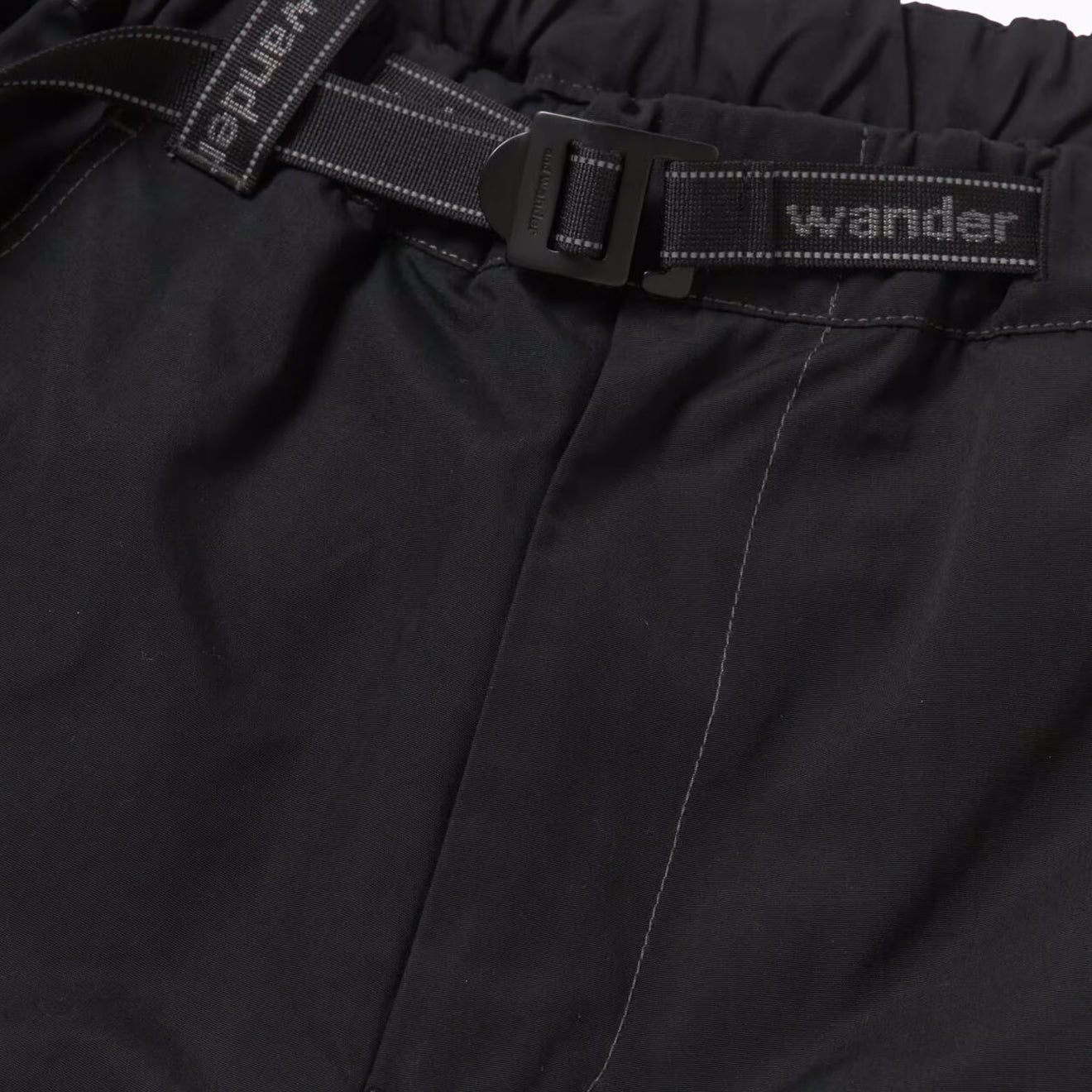 And Wander High Count Cloth Wide Pants Black - The Sporting Lodge