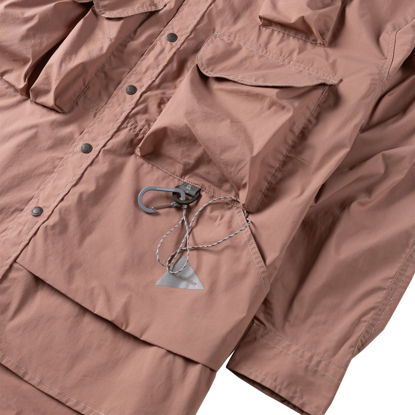 And Wander Multi Pocket Shirt Pink - The Sporting Lodge
