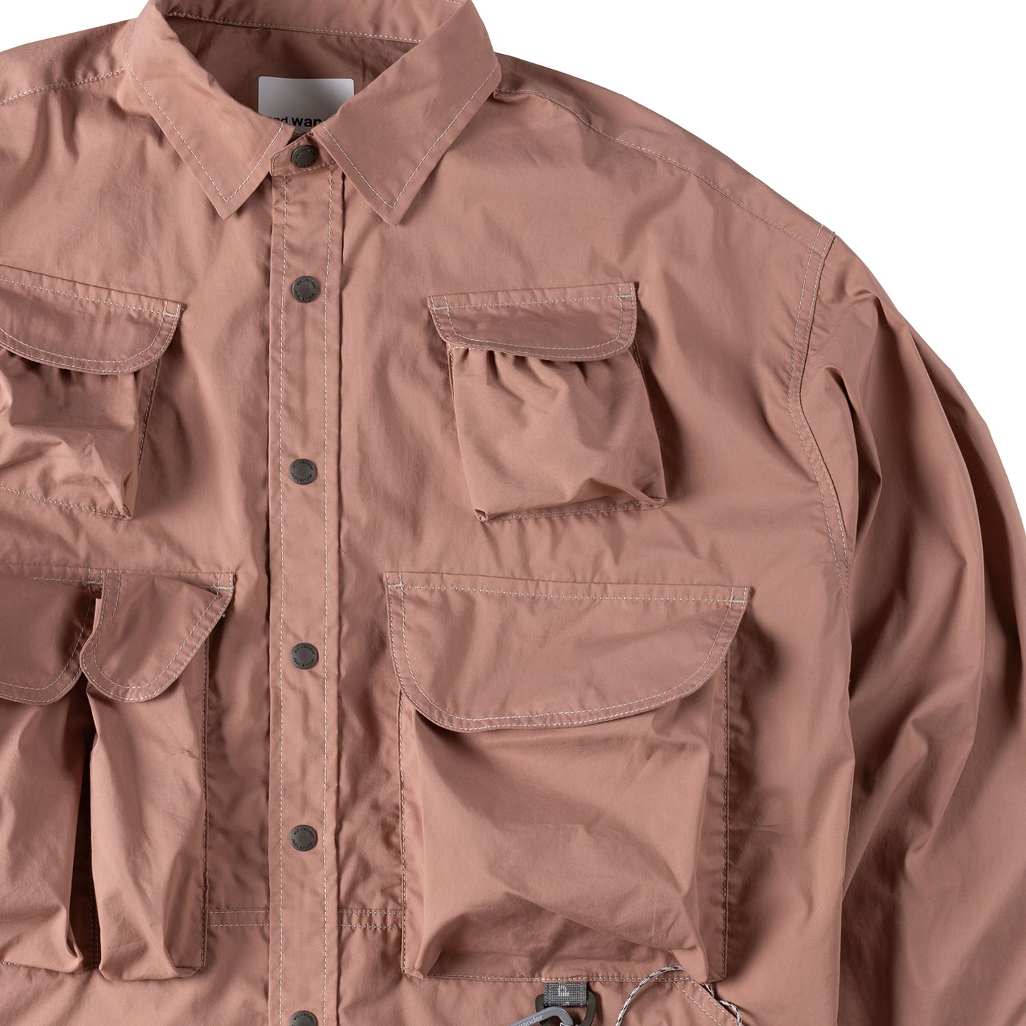 And Wander Multi Pocket Shirt Pink - The Sporting Lodge