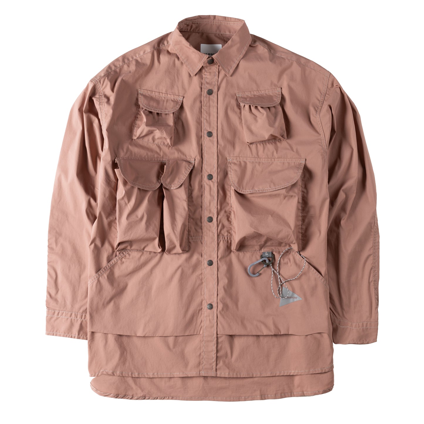And Wander Multi Pocket Shirt Pink - The Sporting Lodge
