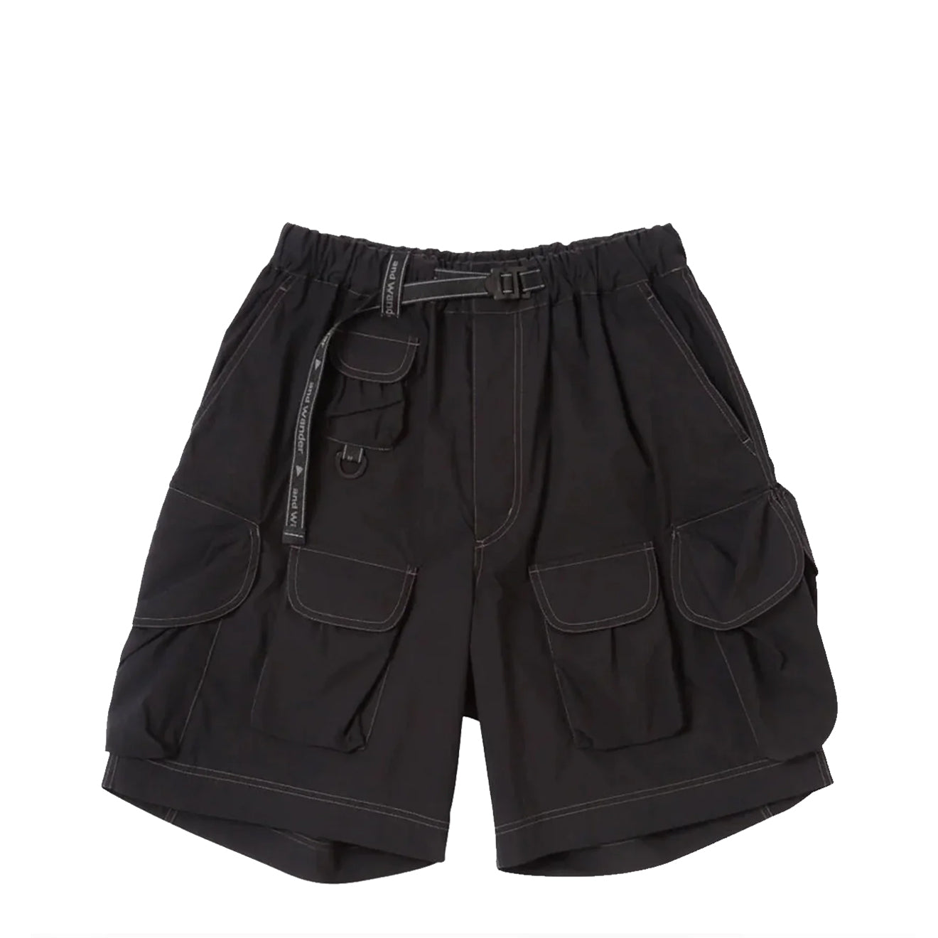 And Wander Multi Pocket Short Pants Black - The Sporting Lodge