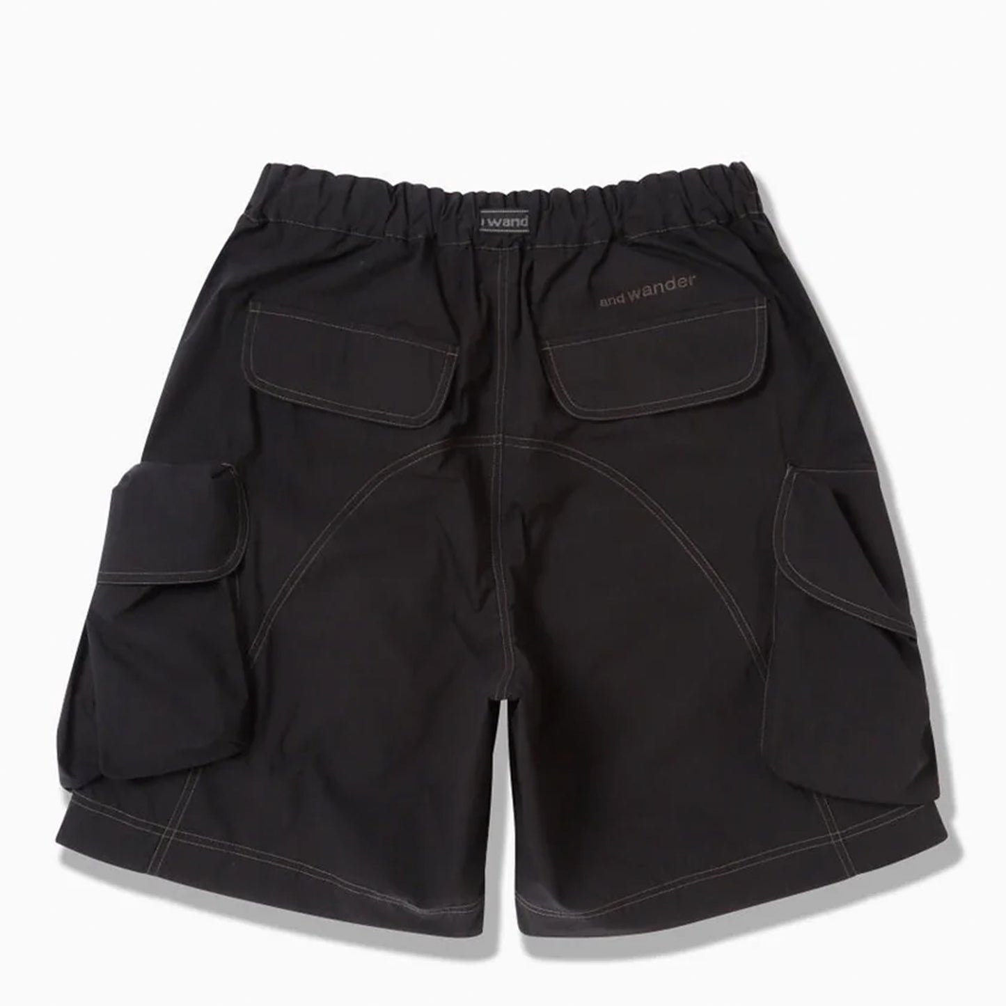 And Wander Multi Pocket Short Pants Black