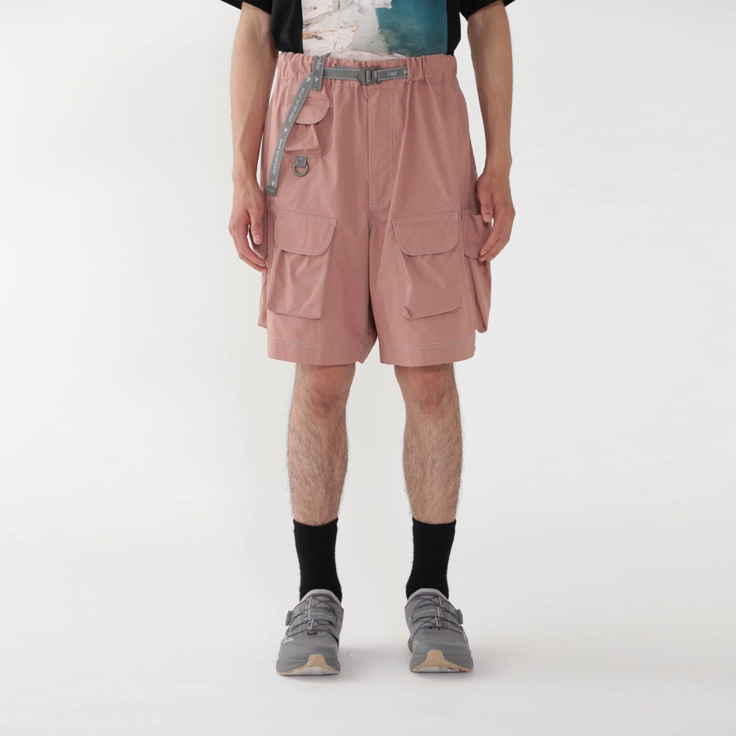 And Wander Multi Pocket Short Pants Pink - The Sporting Lodge