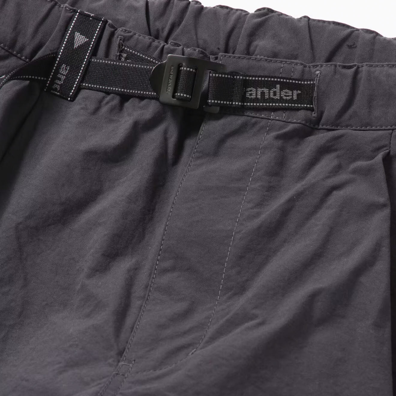 And Wander Nylon Chino Tuck Tapered Pants Charcoal - The Sporting Lodge