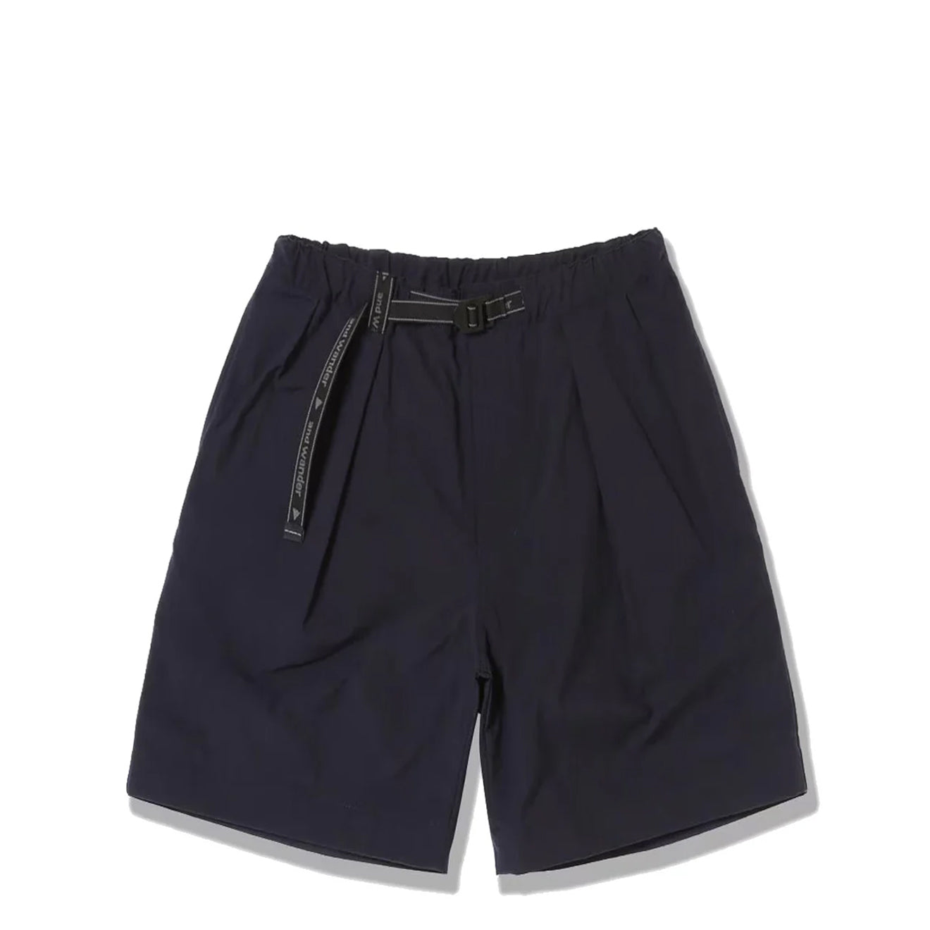 And Wander Nylon Chino Tuck Tapered Short Pants Navy - The Sporting Lodge
