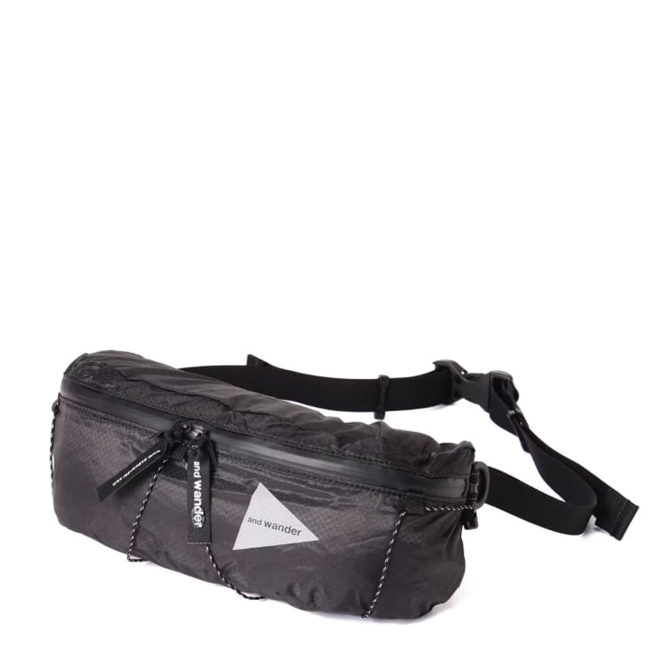 And Wander Sil Waist Bag Charcoal - The Sporting Lodge