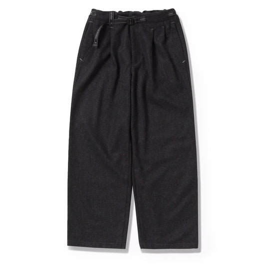 And Wander Womens Rewool Tweed Wide Pants Dark Gray - The Sporting Lodge