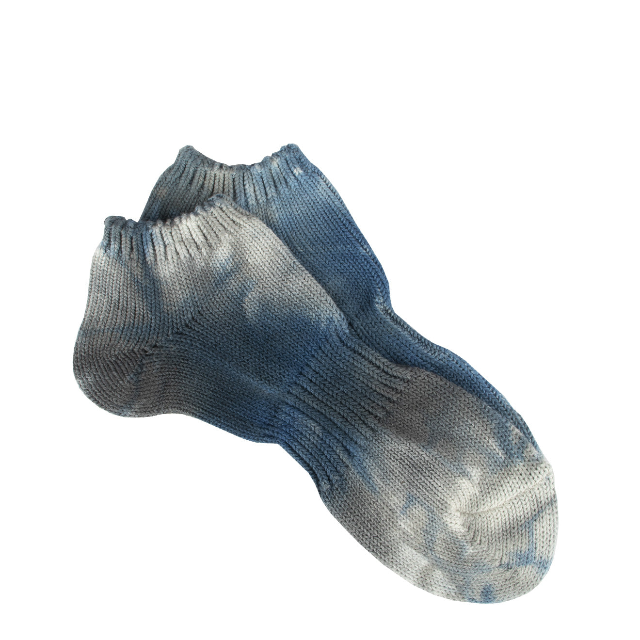 Anonymous Ism 2C Uneven Dye Ankle Socks Navy - The Sporting Lodge