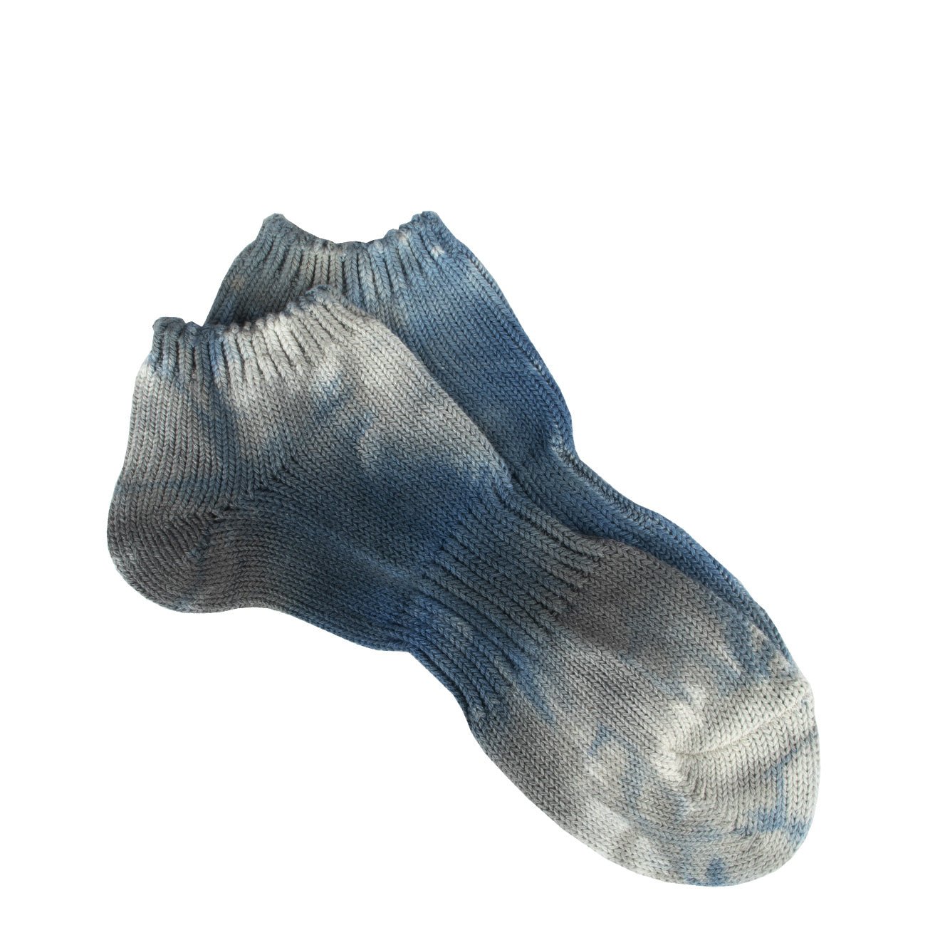 Anonymous Ism 2C Uneven Dye Ankle Socks Navy - The Sporting Lodge