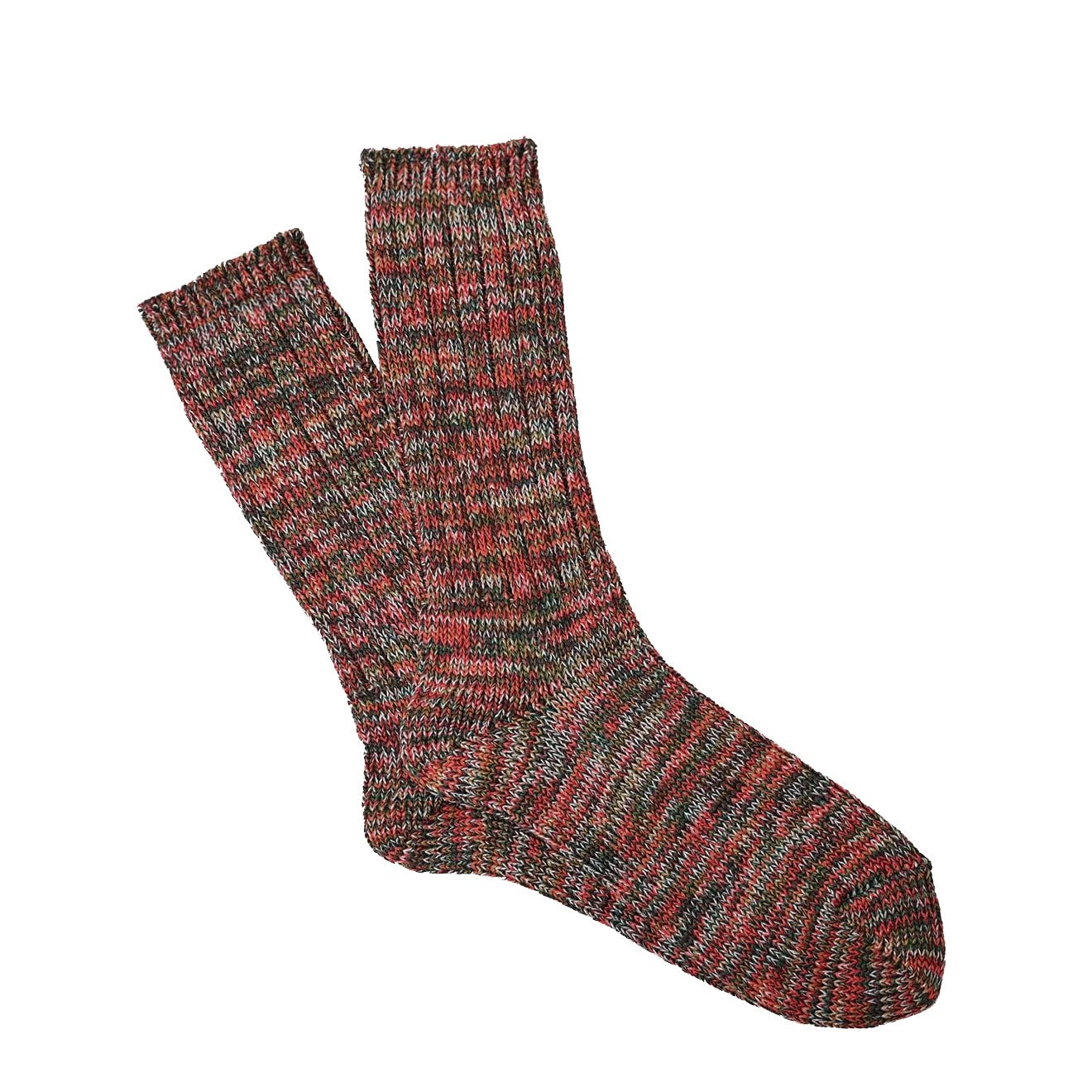 Anonymous Ism 5 Colour Mix Crew Socks Red - The Sporting Lodge