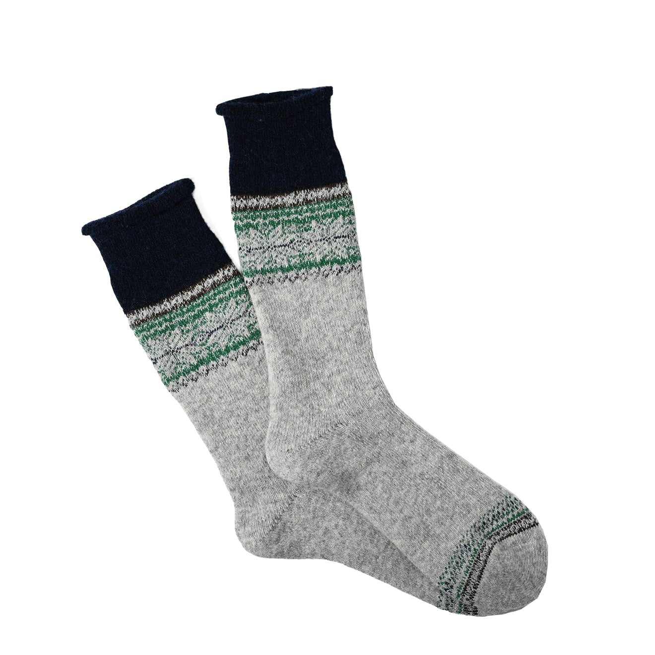 Anonymous Ism LG Wool Cashmere Pile Snow Crew Socks L.Grey Mel - The Sporting Lodge