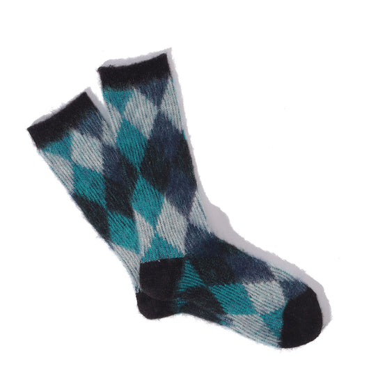 Anonymous Ism Napping Argyle JQ Crew Socks Black - The Sporting Lodge