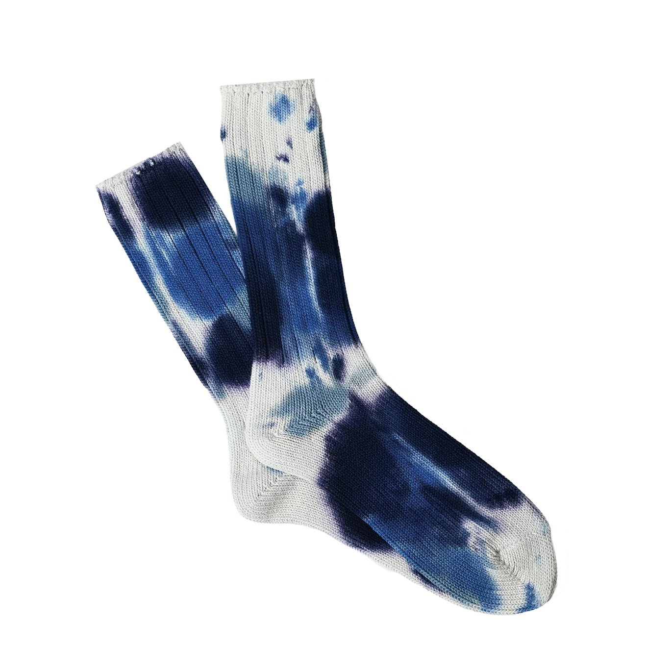 Anonymous Ism Scatter Dye Crew Socks Blue - The Sporting Lodge
