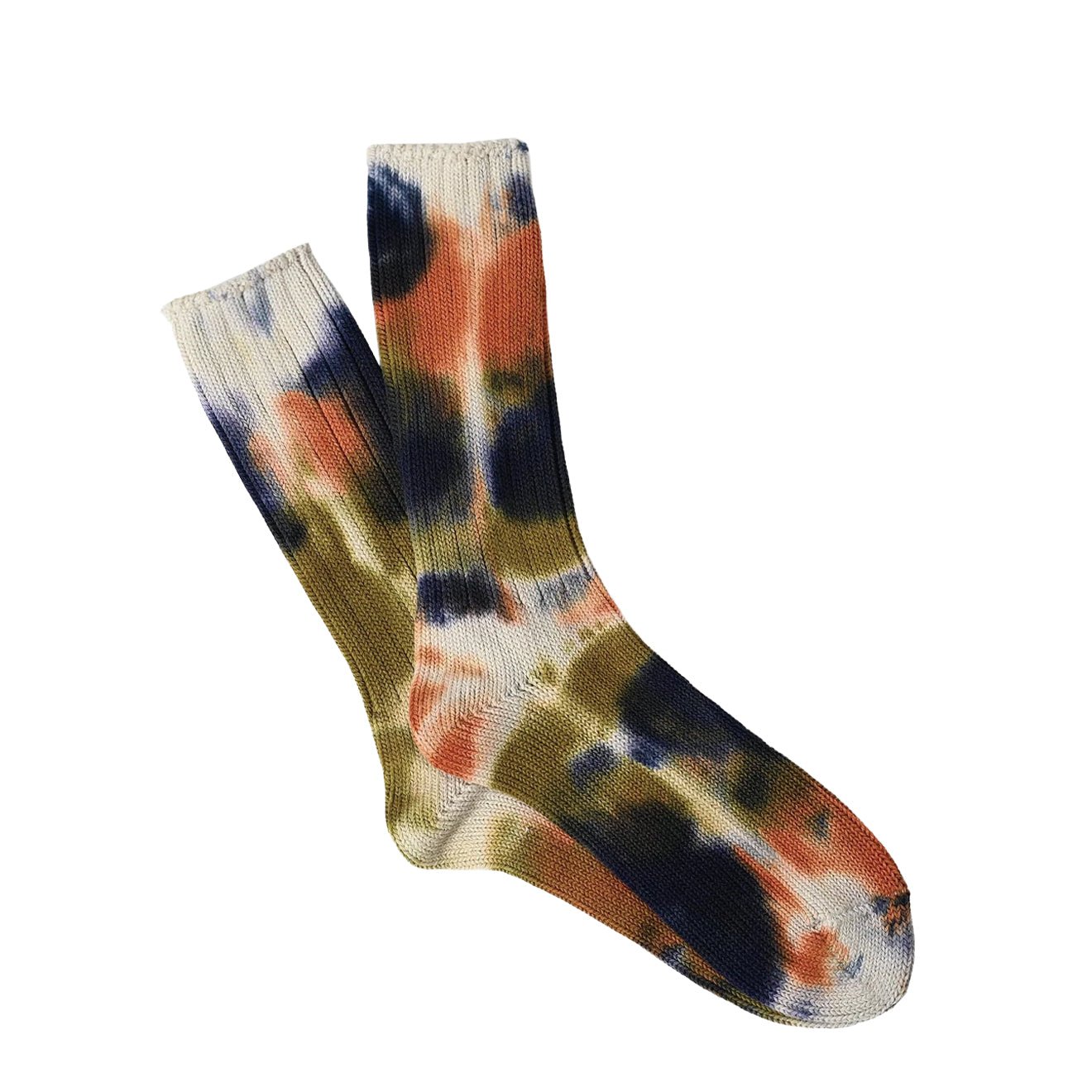 Anonymous Ism Scatter Dye Crew Socks Orange - The Sporting Lodge
