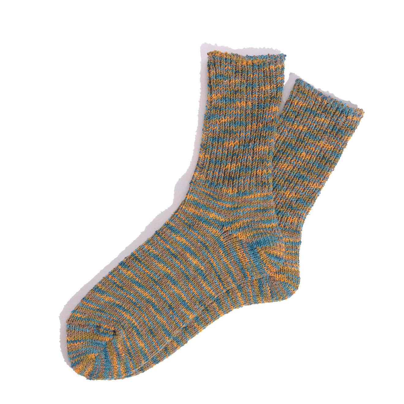 Anonymous Ism Silk Tweed Specdyed Q Socks Ink Blue - The Sporting Lodge