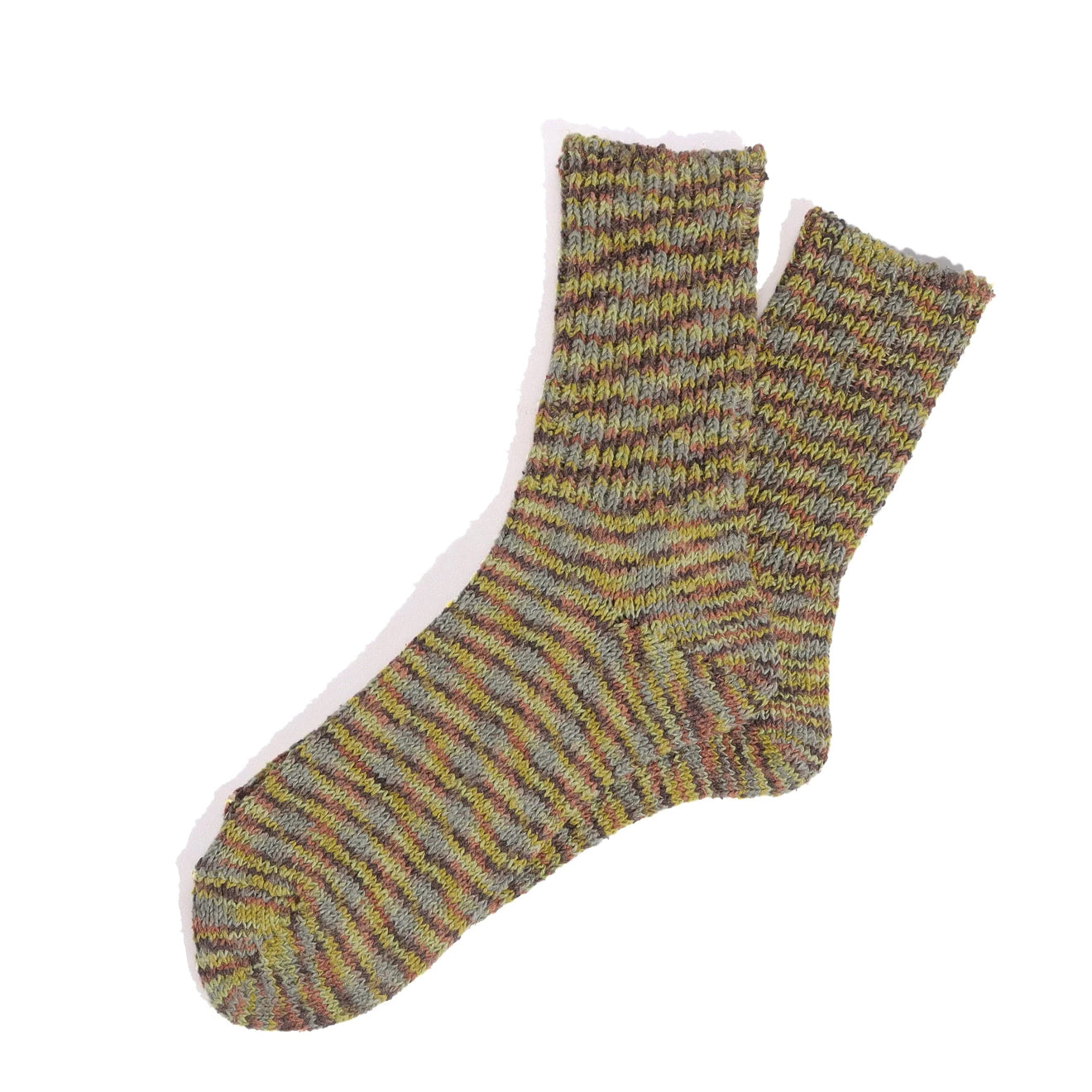 Anonymous Ism Silk Tweed Specdyed Q Socks Mint - The Sporting Lodge