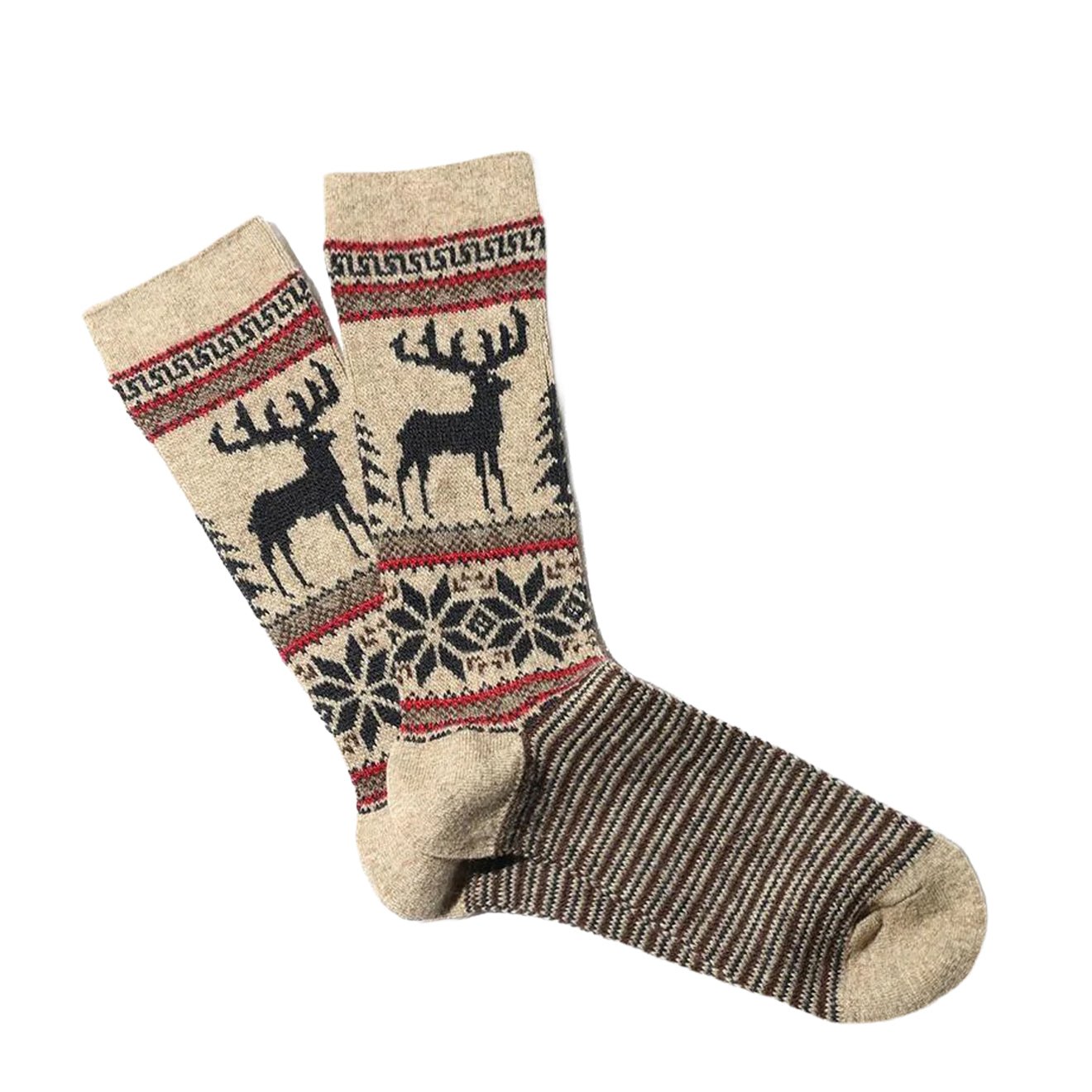 Anonymous Ism Wool Deer Snow Socks JQ Beige - The Sporting Lodge